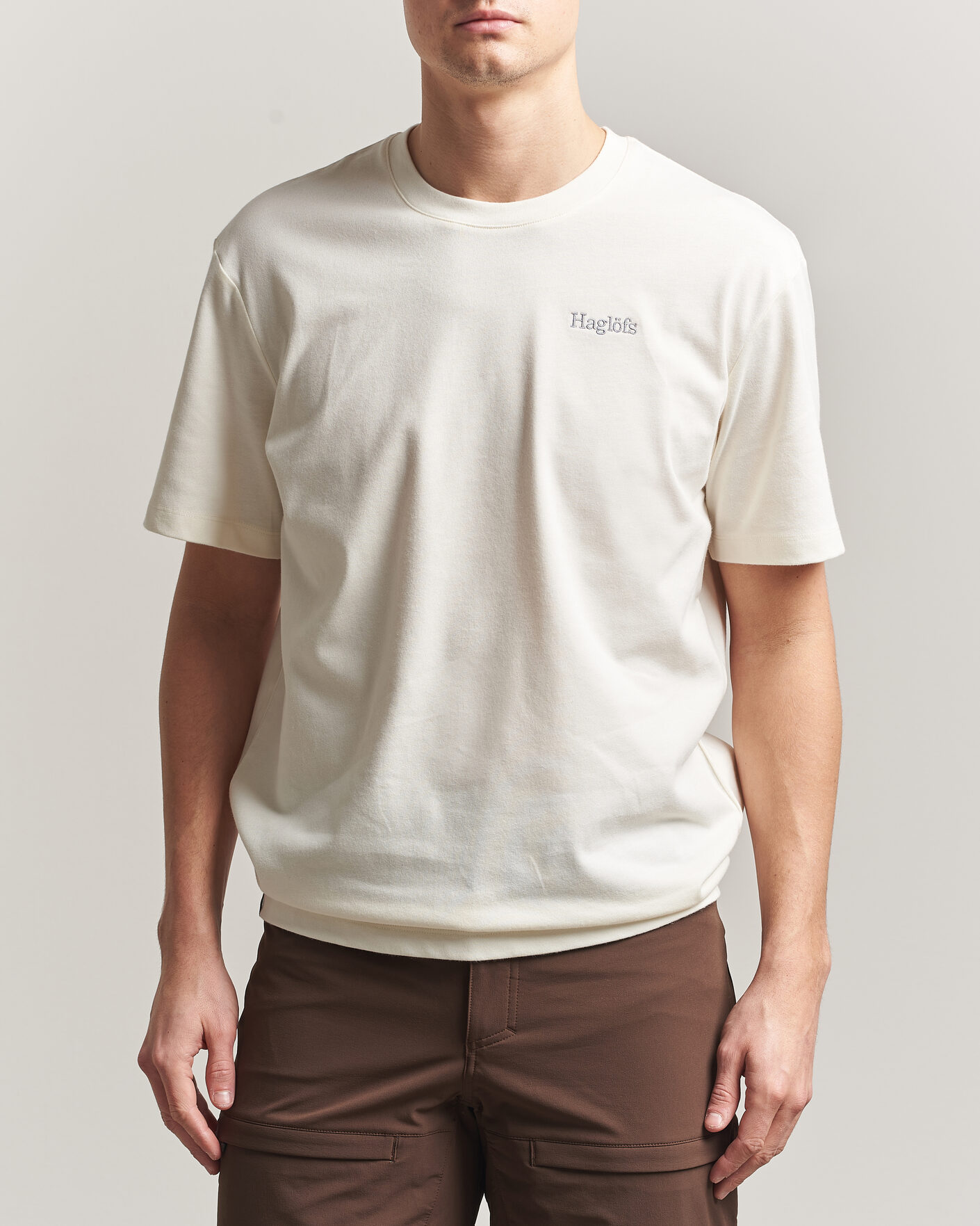 Heren | T-shirts | Haglöfs | Organic Cotton T-Shirt Soft White