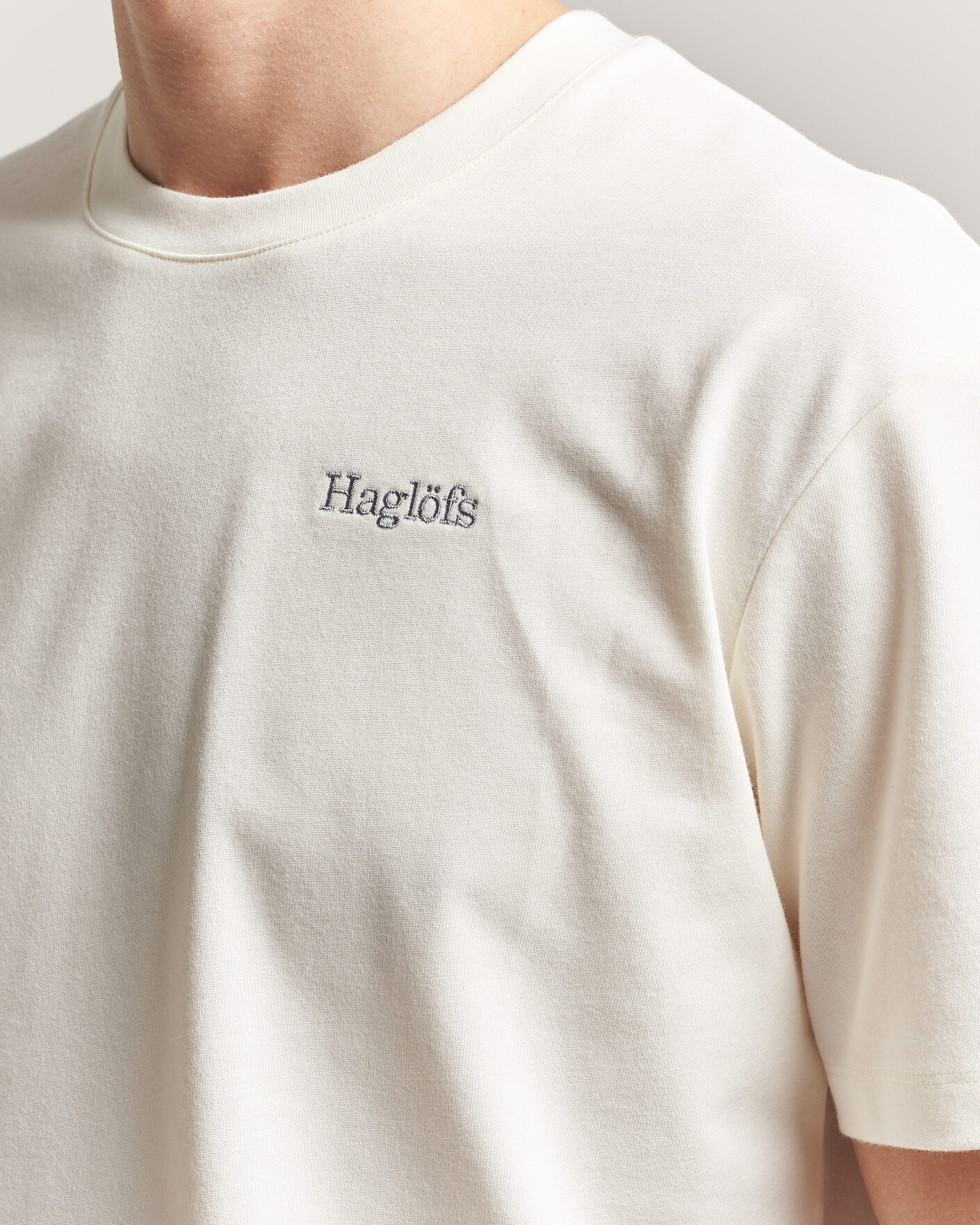 Heren | T-shirts | Haglöfs | Organic Cotton T-Shirt Soft White