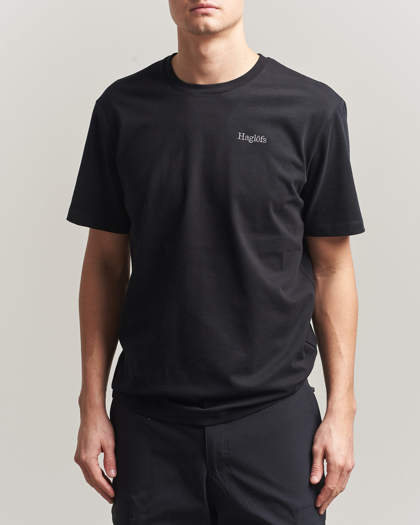 Heren | T-shirts | Haglöfs | Organic Cotton T-Shirt True Black