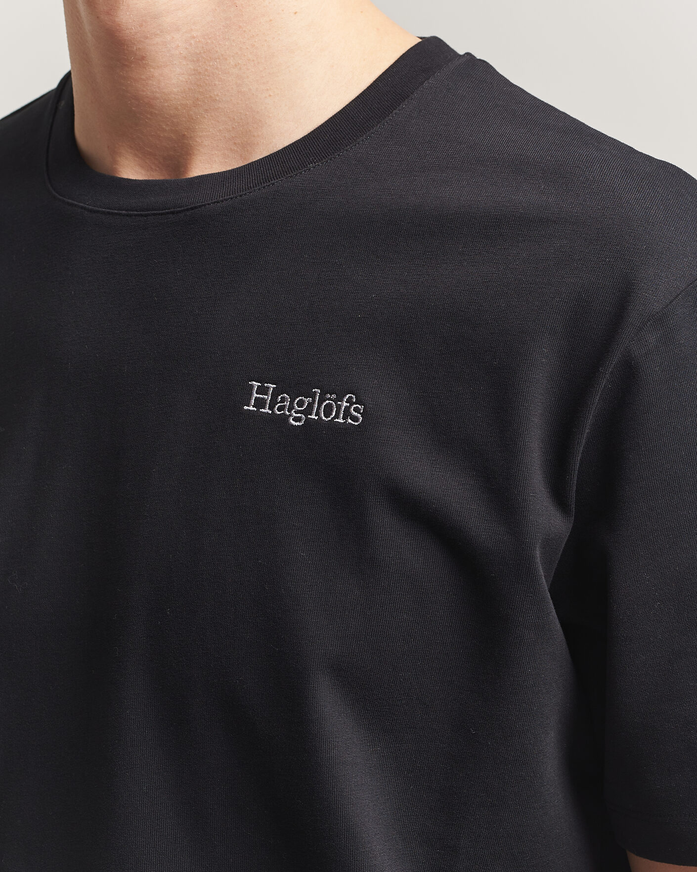 Heren | T-shirts | Haglöfs | Organic Cotton T-Shirt True Black