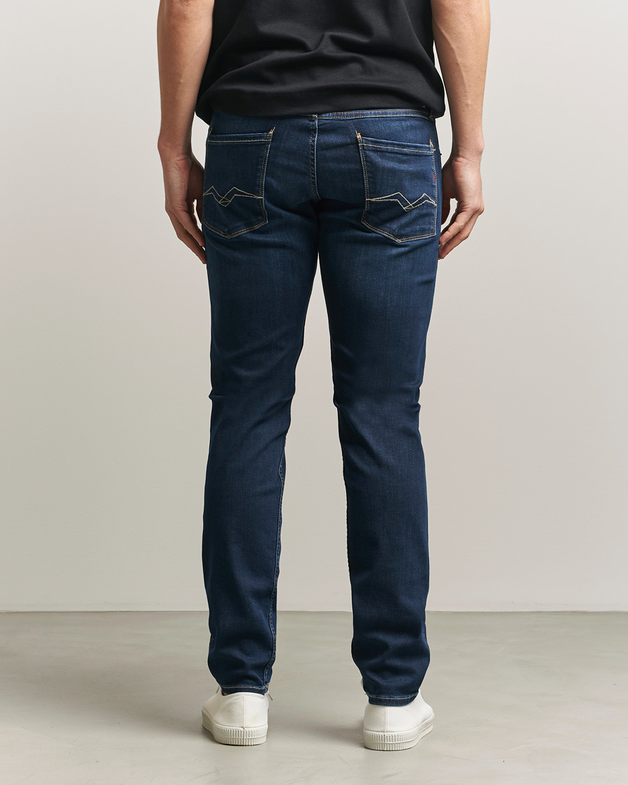 Heren | Jeans | Replay | Anbass Powerstretch Jeans Dark Blue