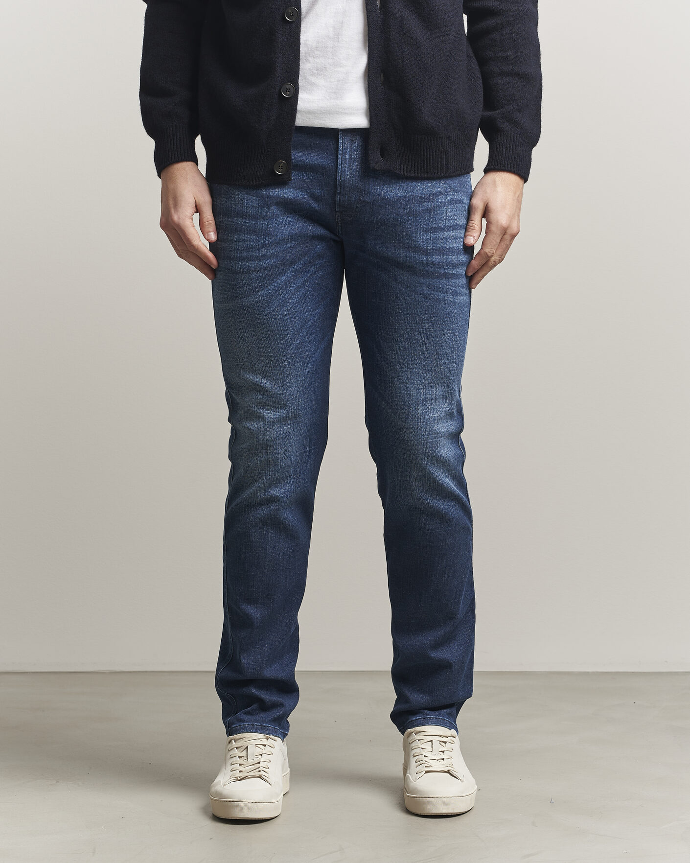Heren | Jeans | Replay | Anbass Hyperflex Matrix Jeans Dark Blue