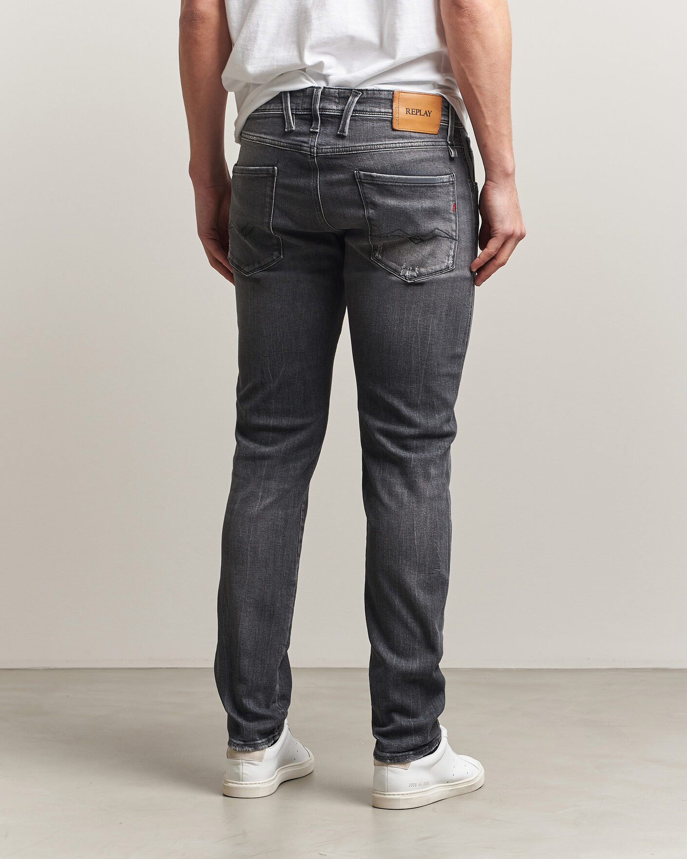 Heren | Broeken | Replay | Anbass 5 Years Wash Jeans Washed Grey