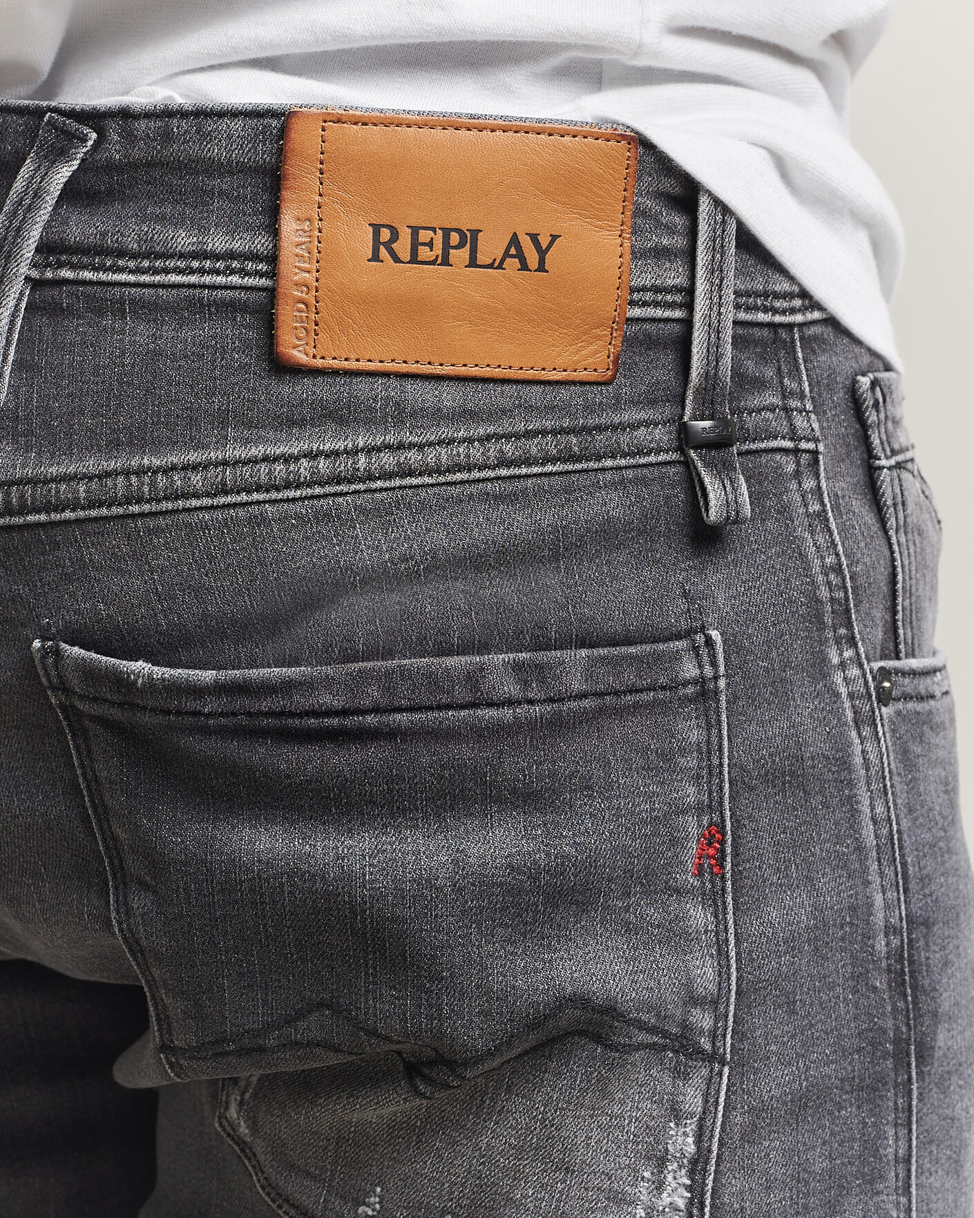 Heren | Jeans | Replay | Anbass 5 Years Wash Jeans Washed Grey
