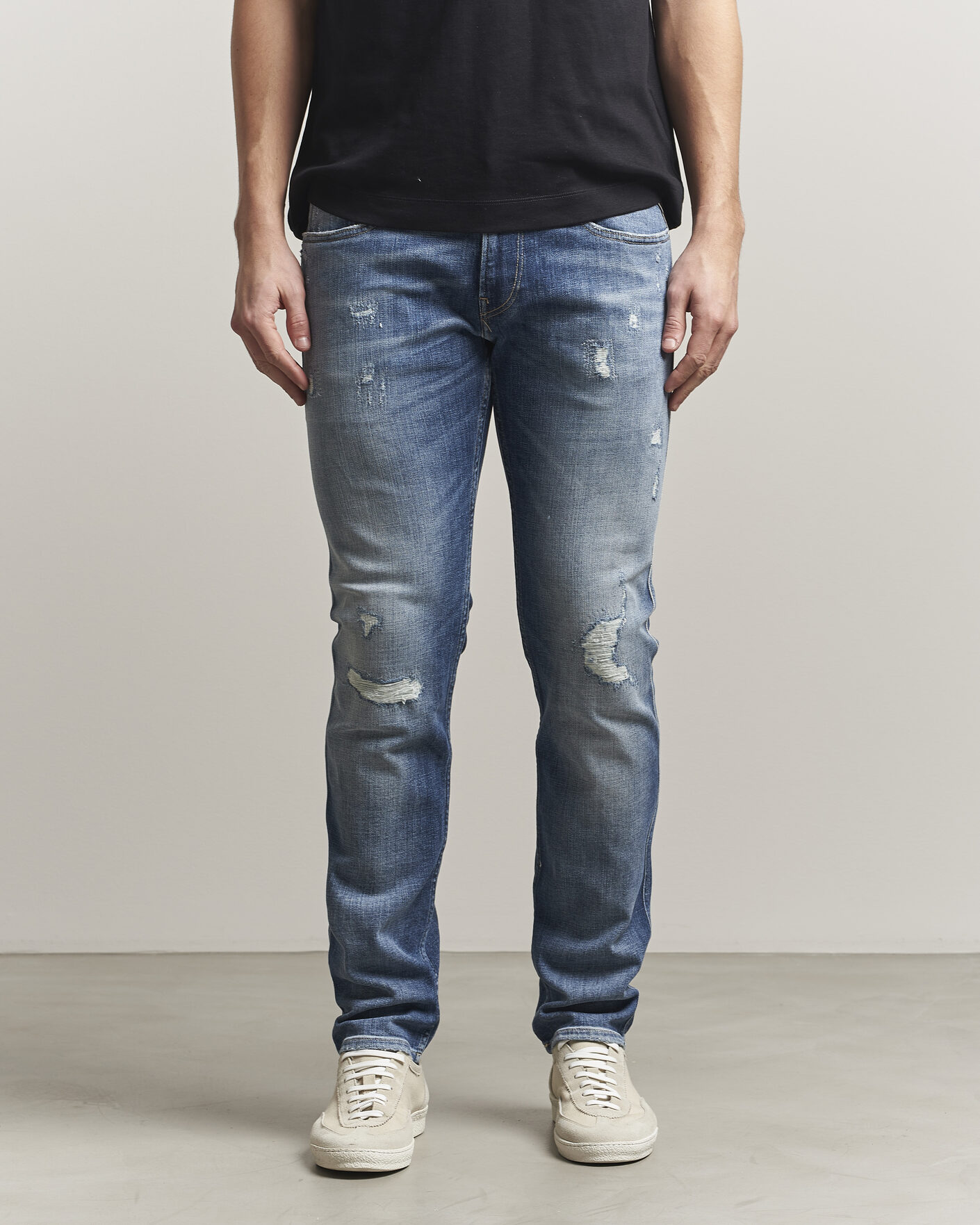 Heren | Jeans | Replay | Anbass 10 Year Wash Jeans Medium Blue