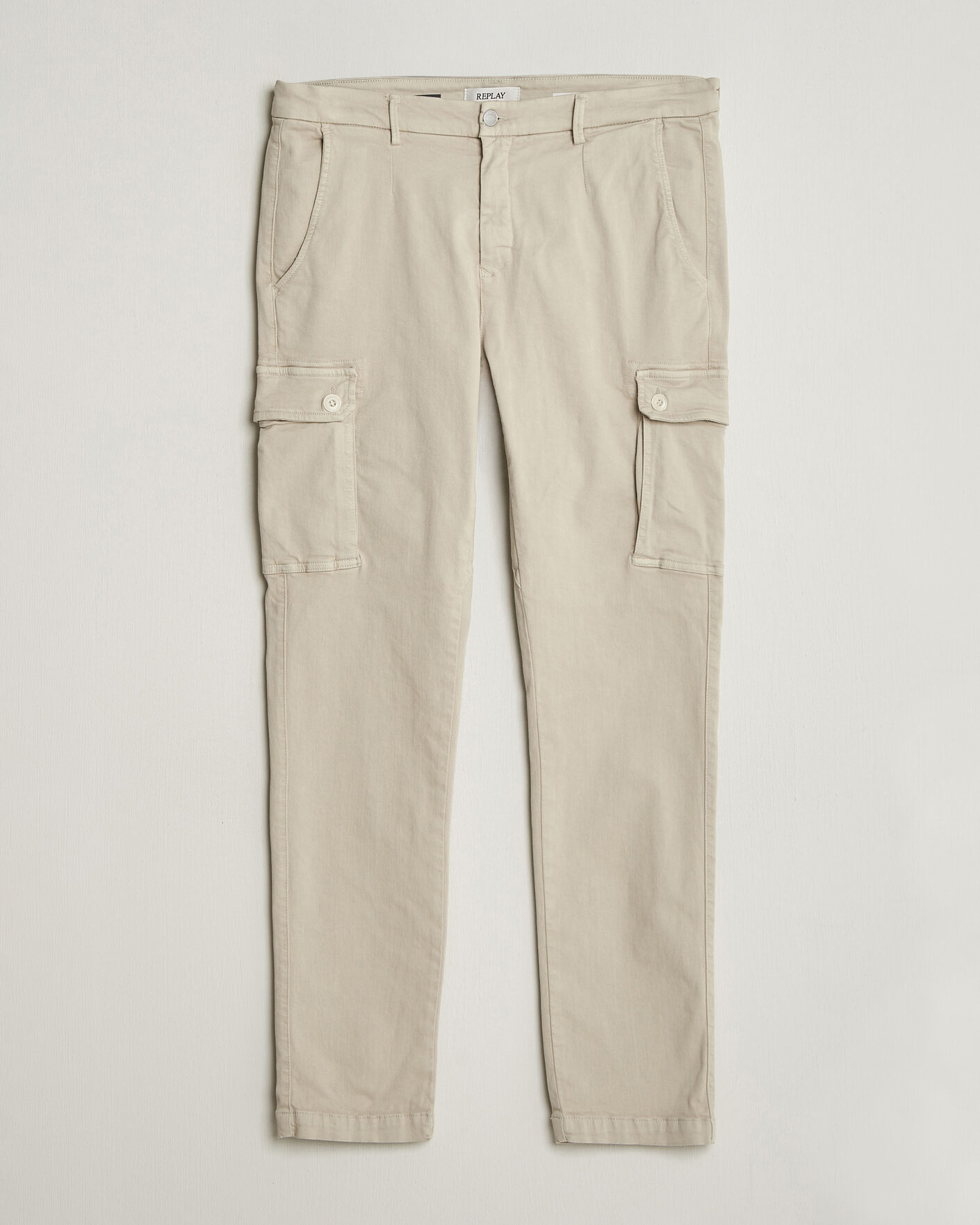 Heren | Broeken | Replay | Jaan Hyperflex Cargo Pants Ivory