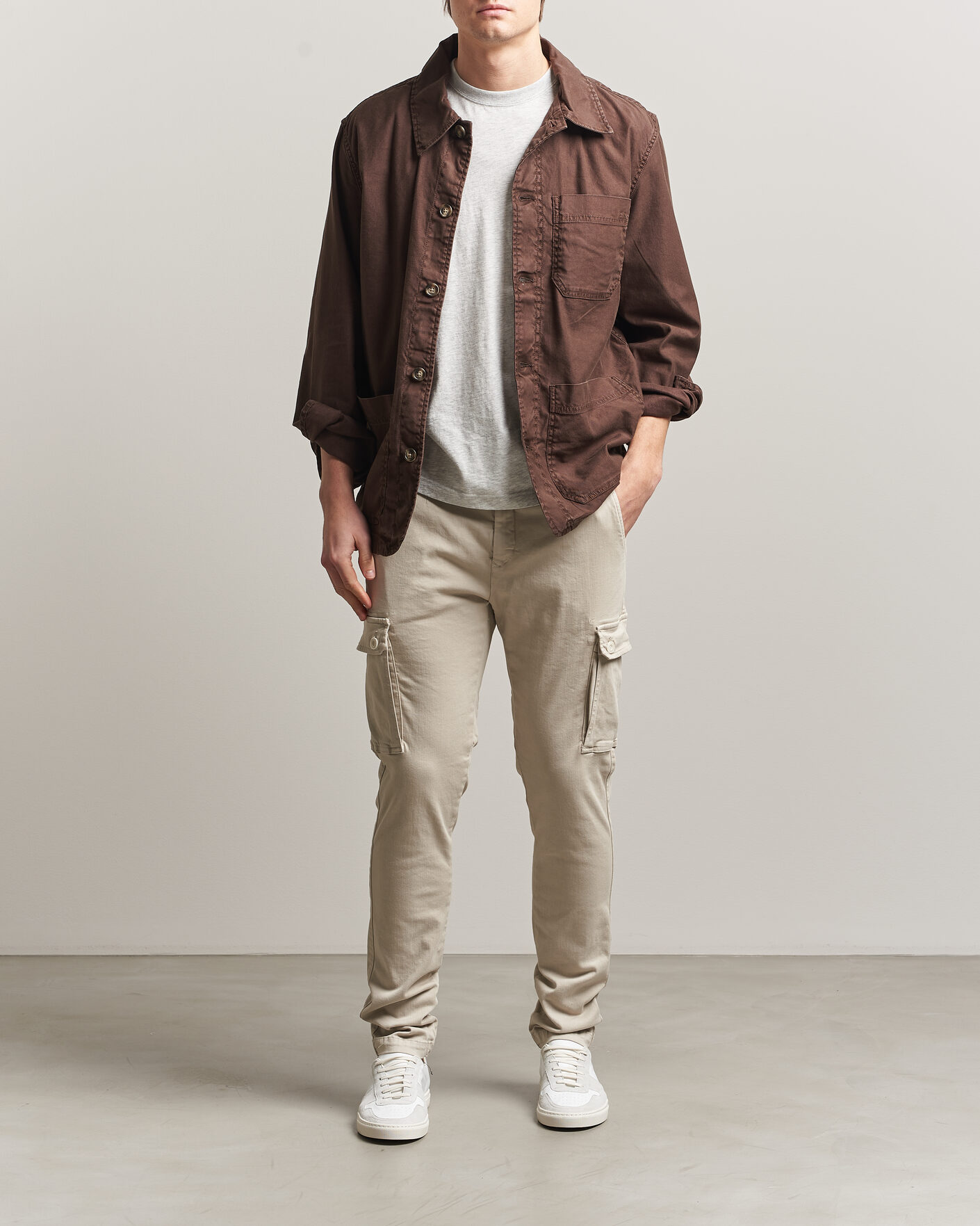 Heren | Broeken | Replay | Jaan Hyperflex Cargo Pants Ivory