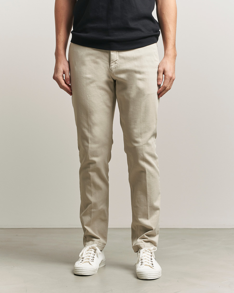 Heren | Broeken | Replay | Benni Hyperflex X-Lite Chinos Ivory