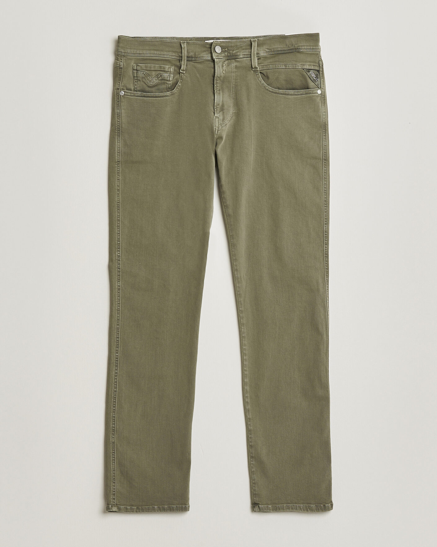 Heren | Broeken | Replay | Anbass Hyperflex X.Lite 5-Pocket Pants Military Green