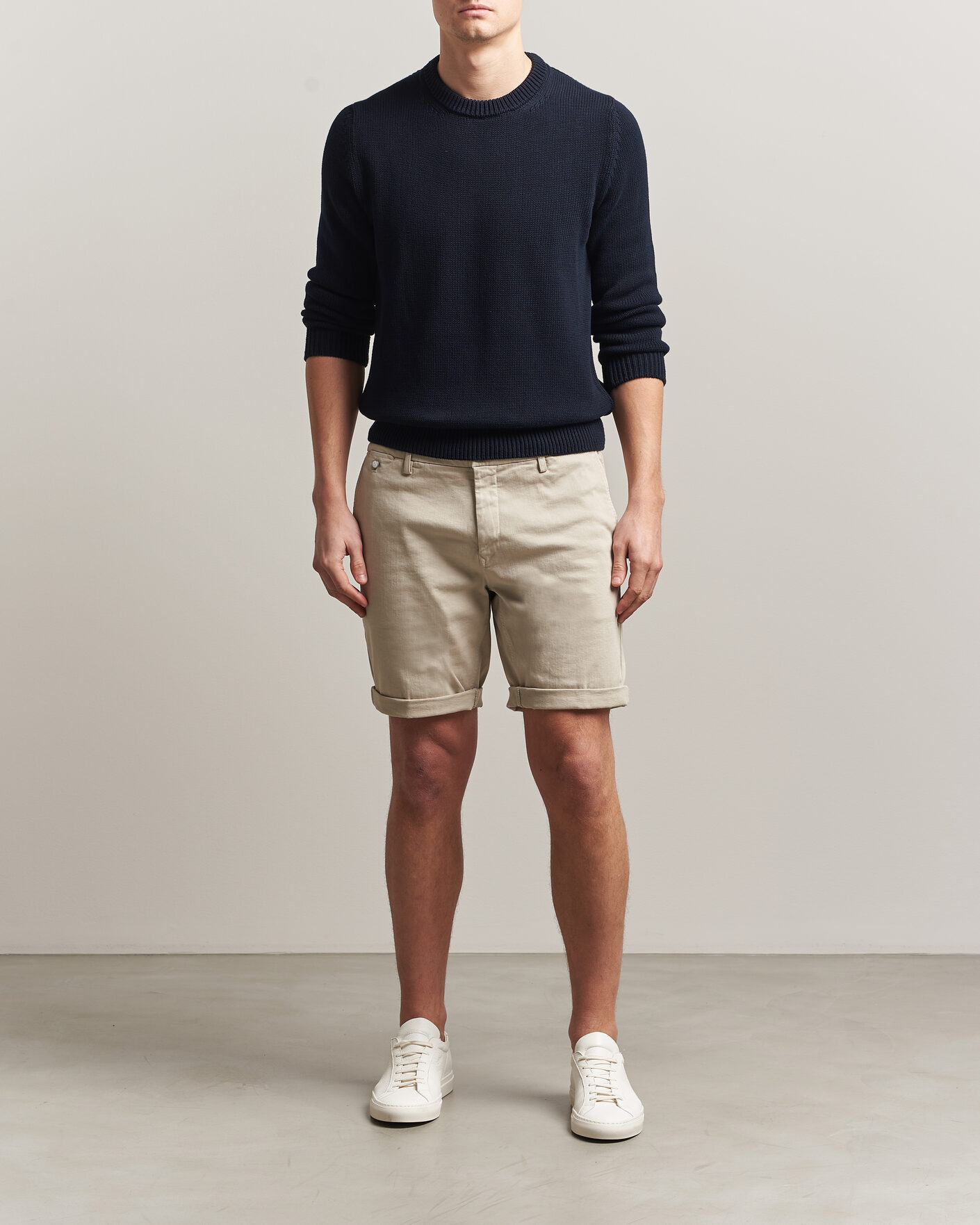 Heren | Korte broek | Replay | Benni Hyperflex Shorts Ivory