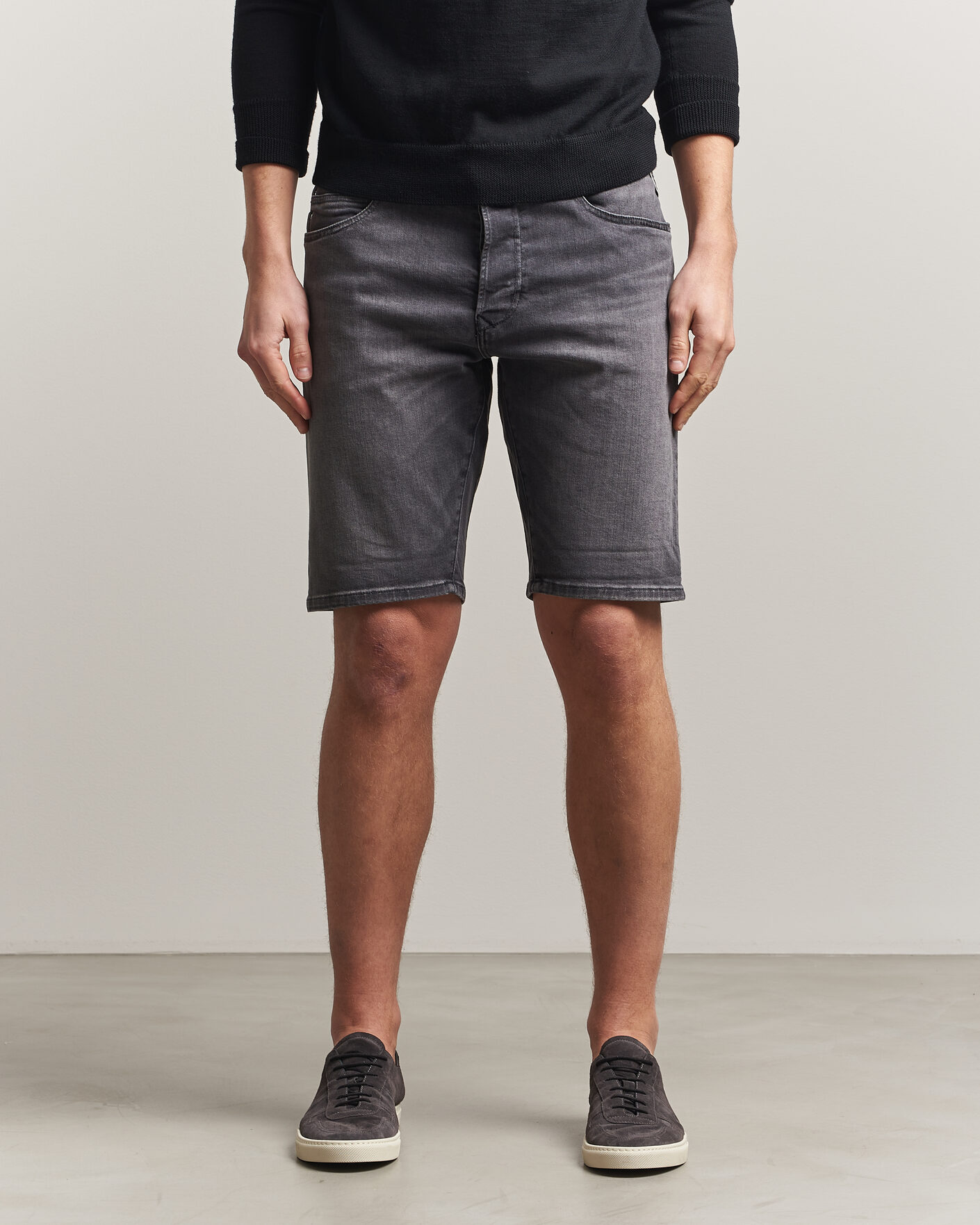 Heren | Korte broek | Replay | RBJ981 Stretch Denim Shorts Washed Black