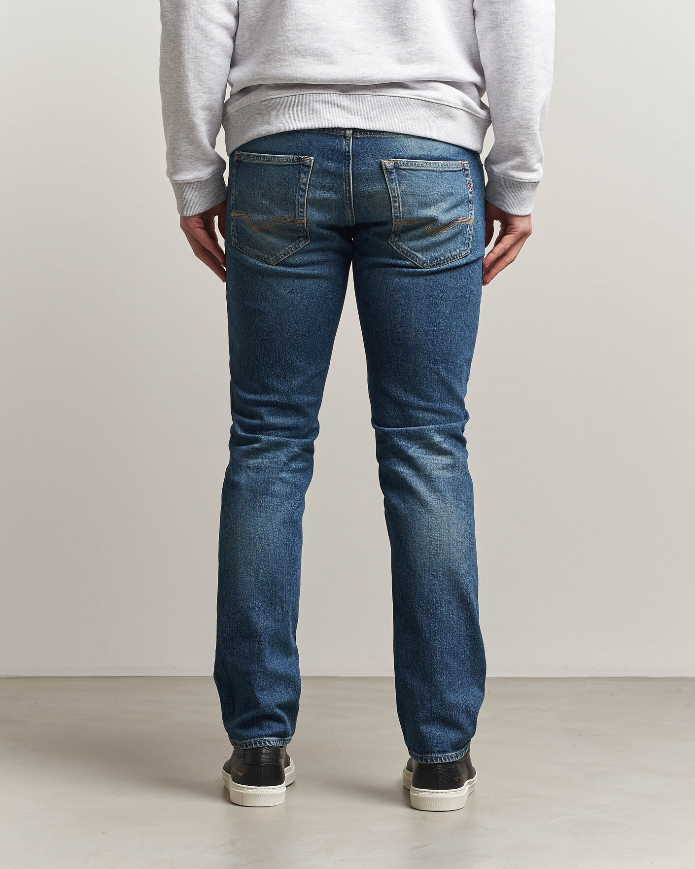 Heren | Jeans | Replay | Grover Heritage Original Stretch Jeans Medium Blue