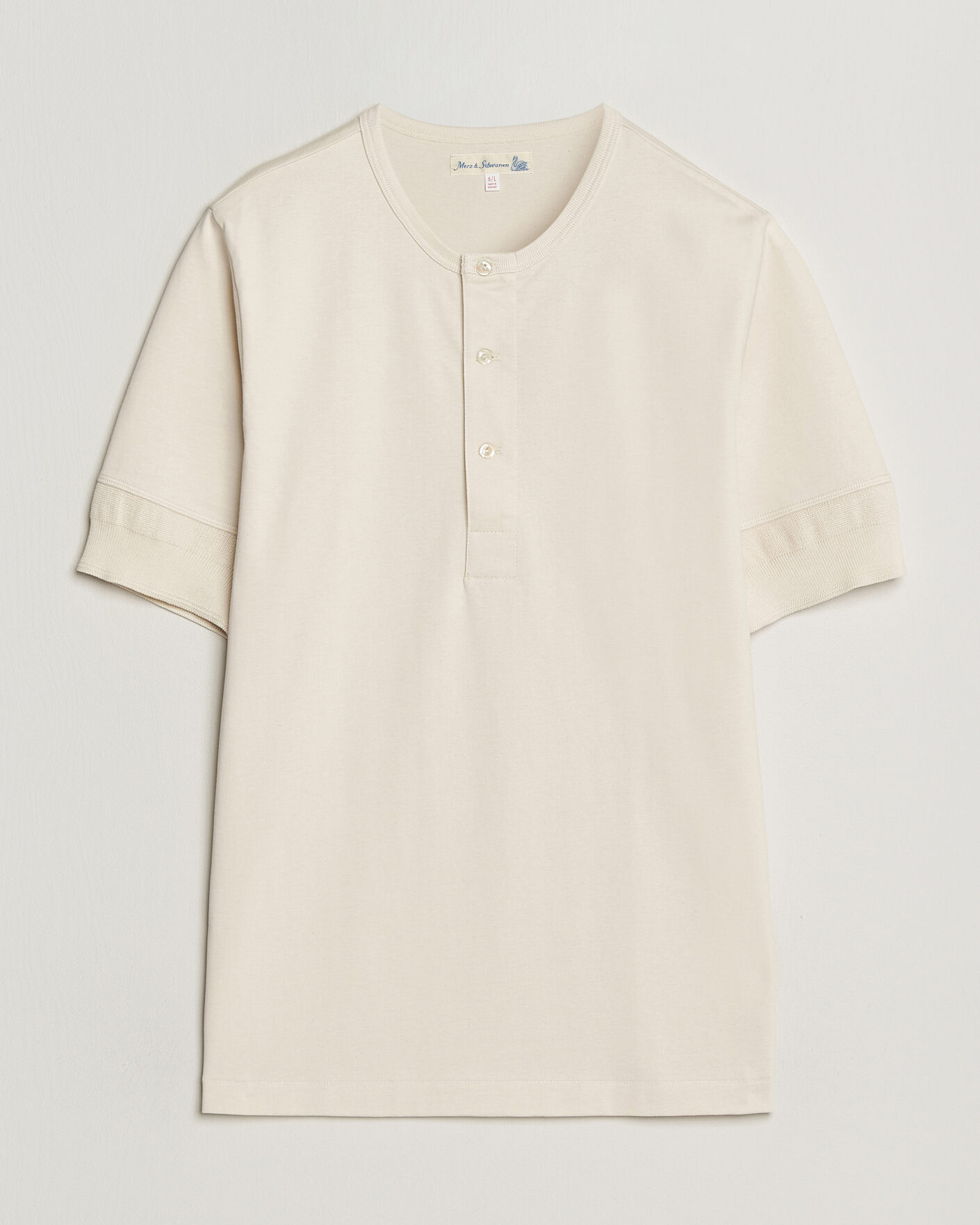  |  | Merz b. Schwanen | Classic Organic Cotton Short Sleeve Henley Nature