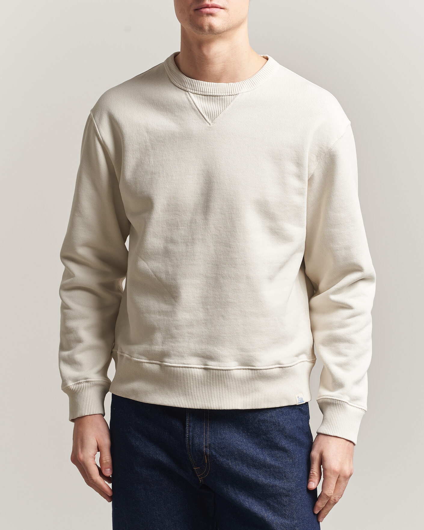 Heren | Truien | Merz b. Schwanen | Classic Fit Authentic Fleece Sweatshirt Nature