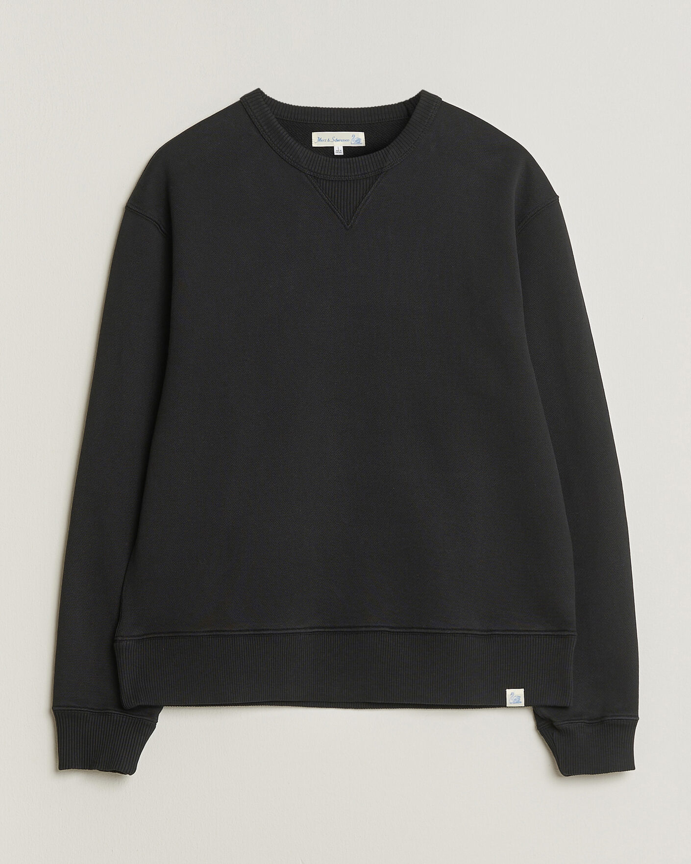 Heren | Truien | Merz b. Schwanen | Classic Fit Authentic Fleece Sweatshirt Black