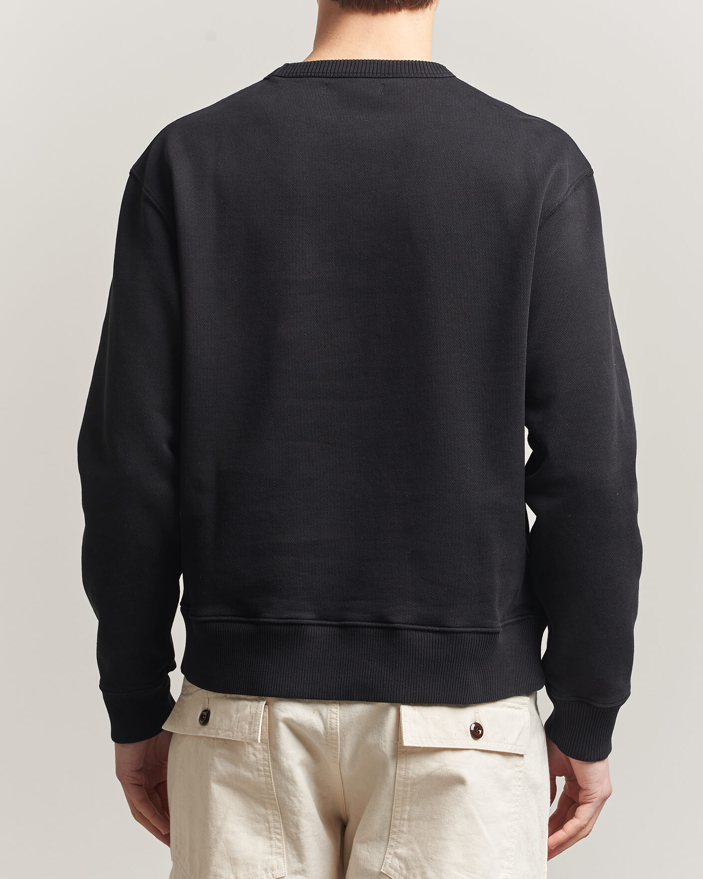 Heren | Truien | Merz b. Schwanen | Classic Fit Authentic Fleece Sweatshirt Black