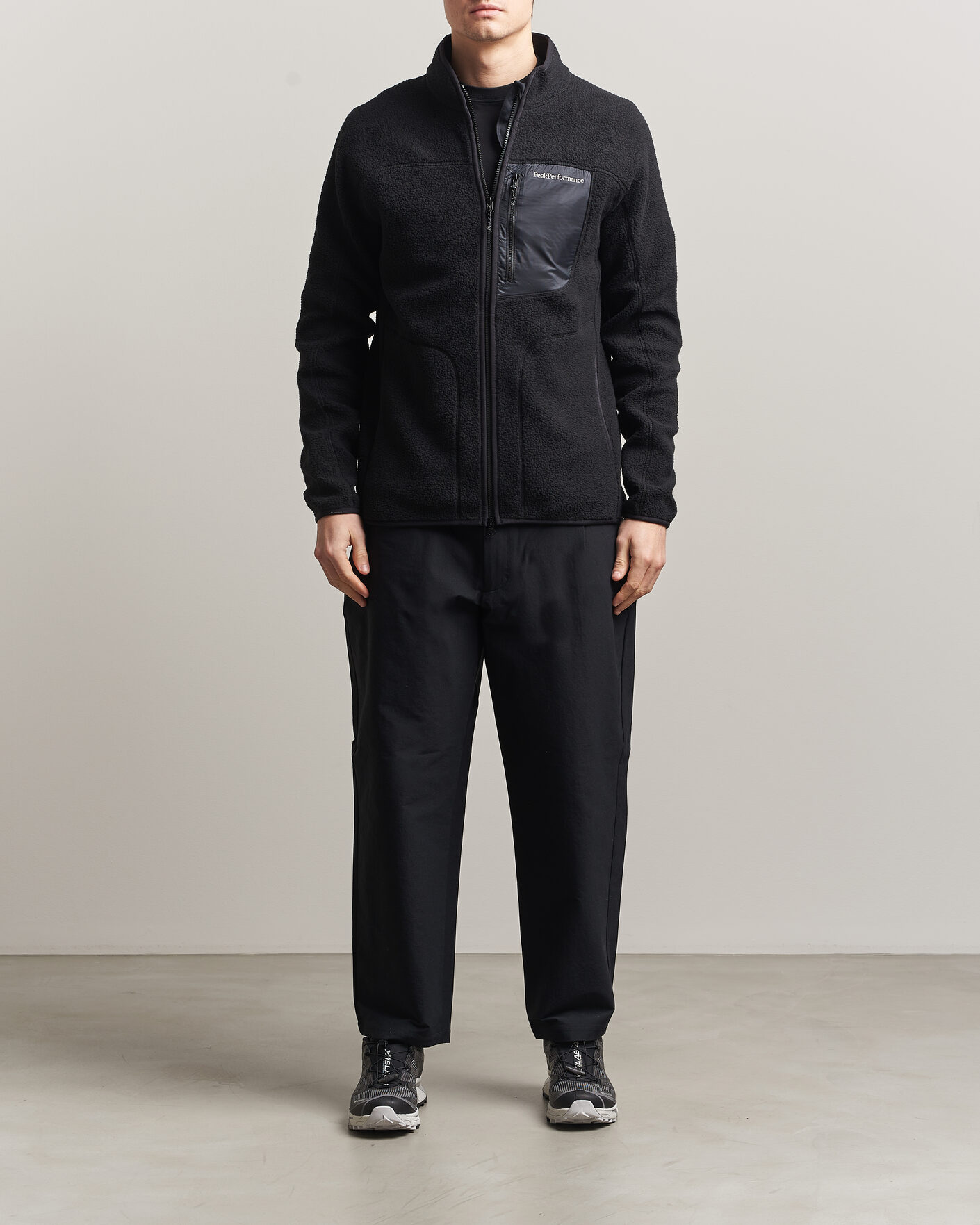 Heren | Truien | Peak Performance | Nature Rush Pile Full Zip Black