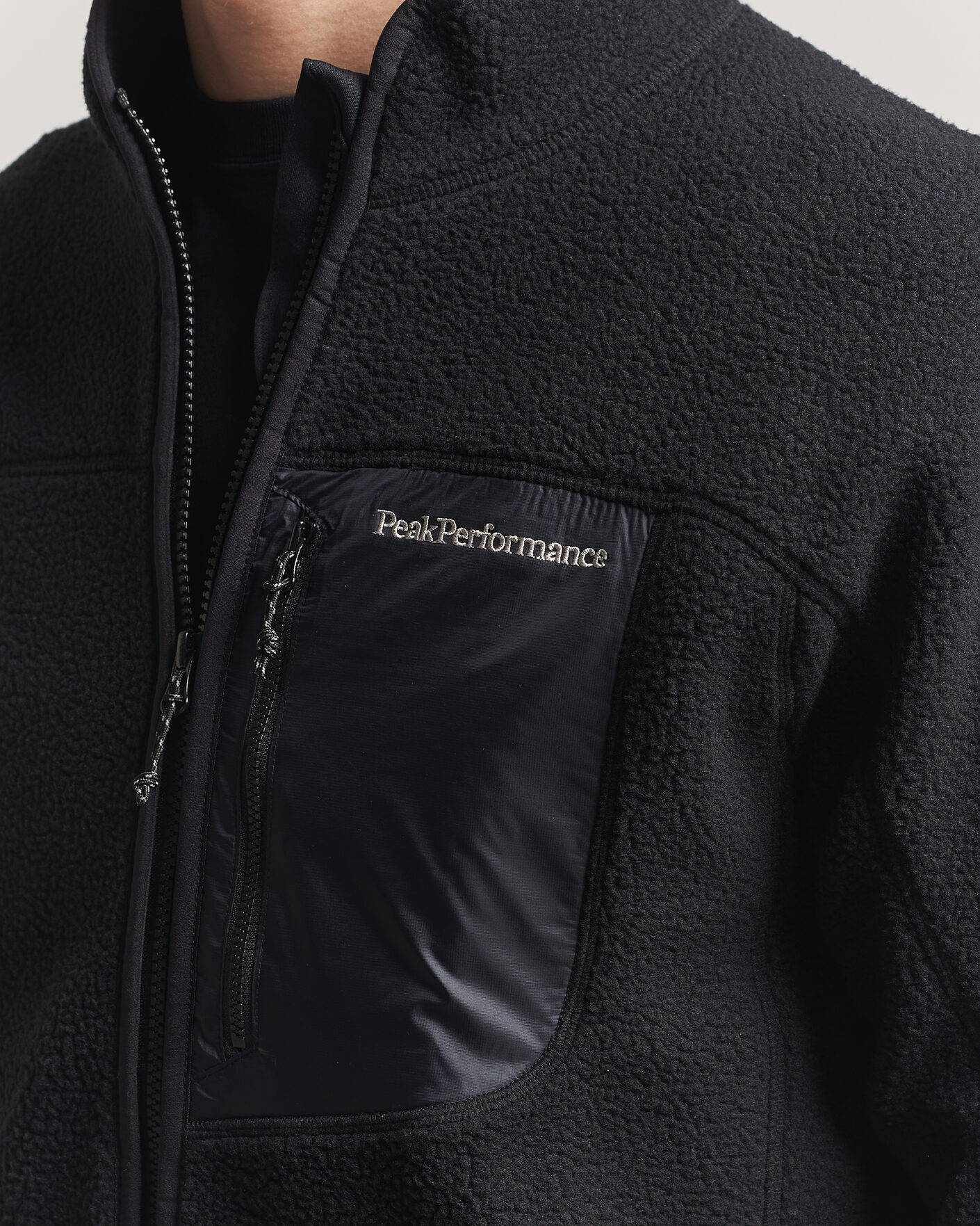 Heren | Truien | Peak Performance | Nature Rush Pile Full Zip Black