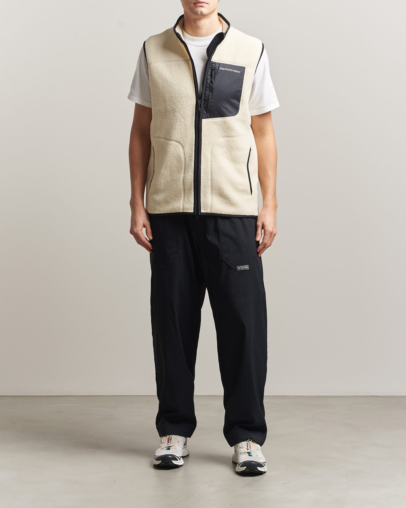 Heren | Gilets | Peak Performance | Nature Rush Pile Vest Sand Fog
