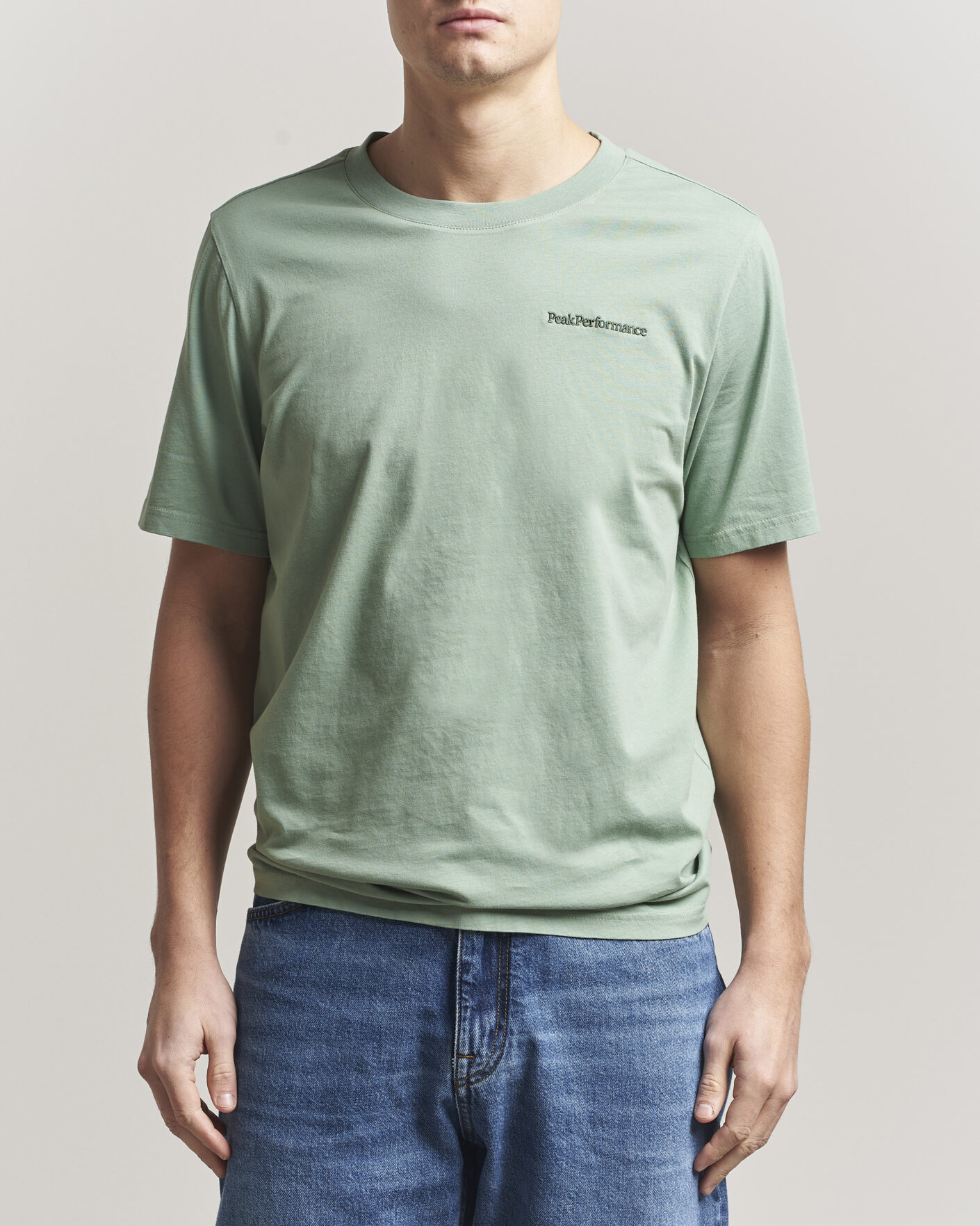 Heren | T-shirts | Peak Performance | Original Crew Neck T-Shirt Green Valley