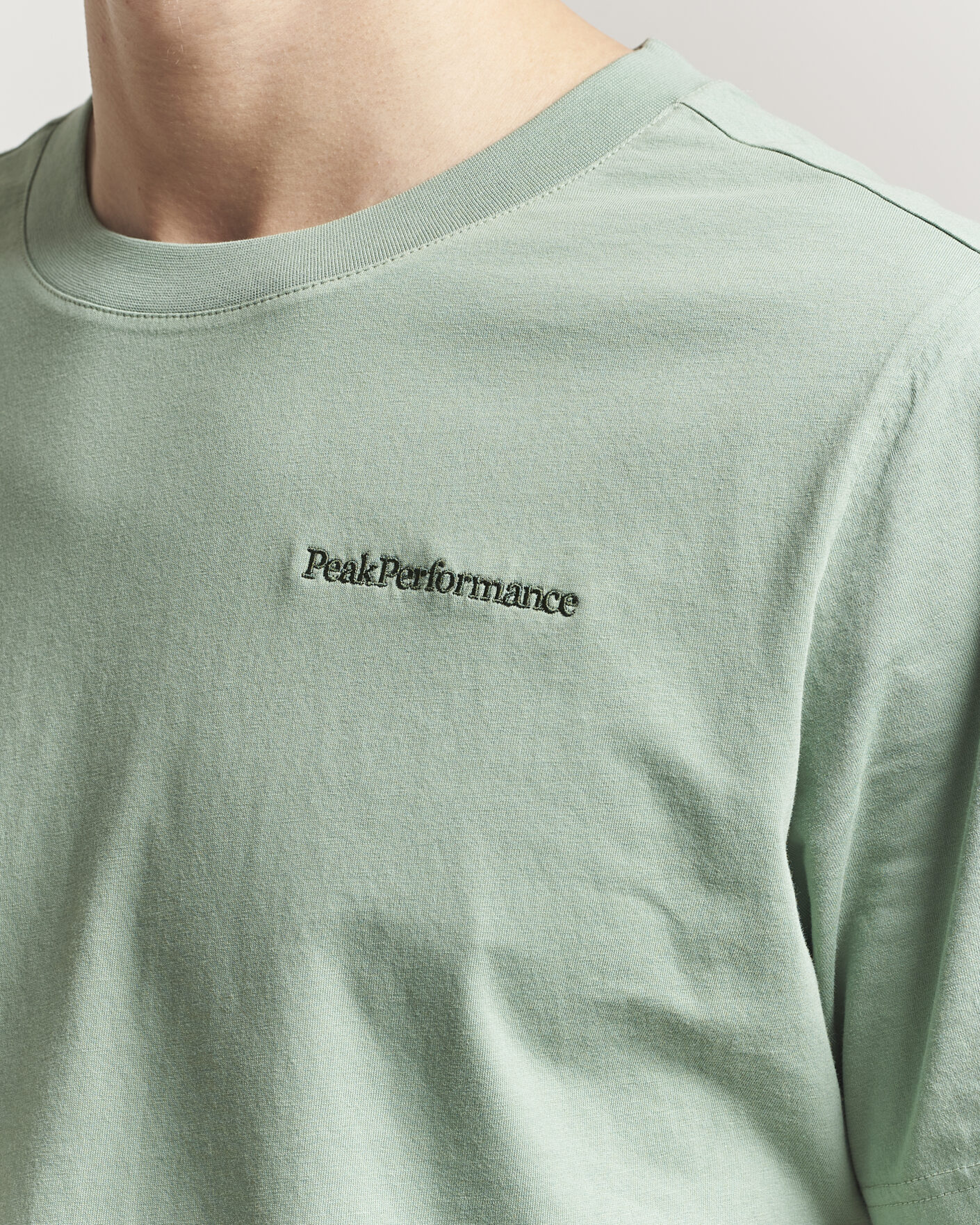 Heren | T-shirts | Peak Performance | Original Crew Neck T-Shirt Green Valley