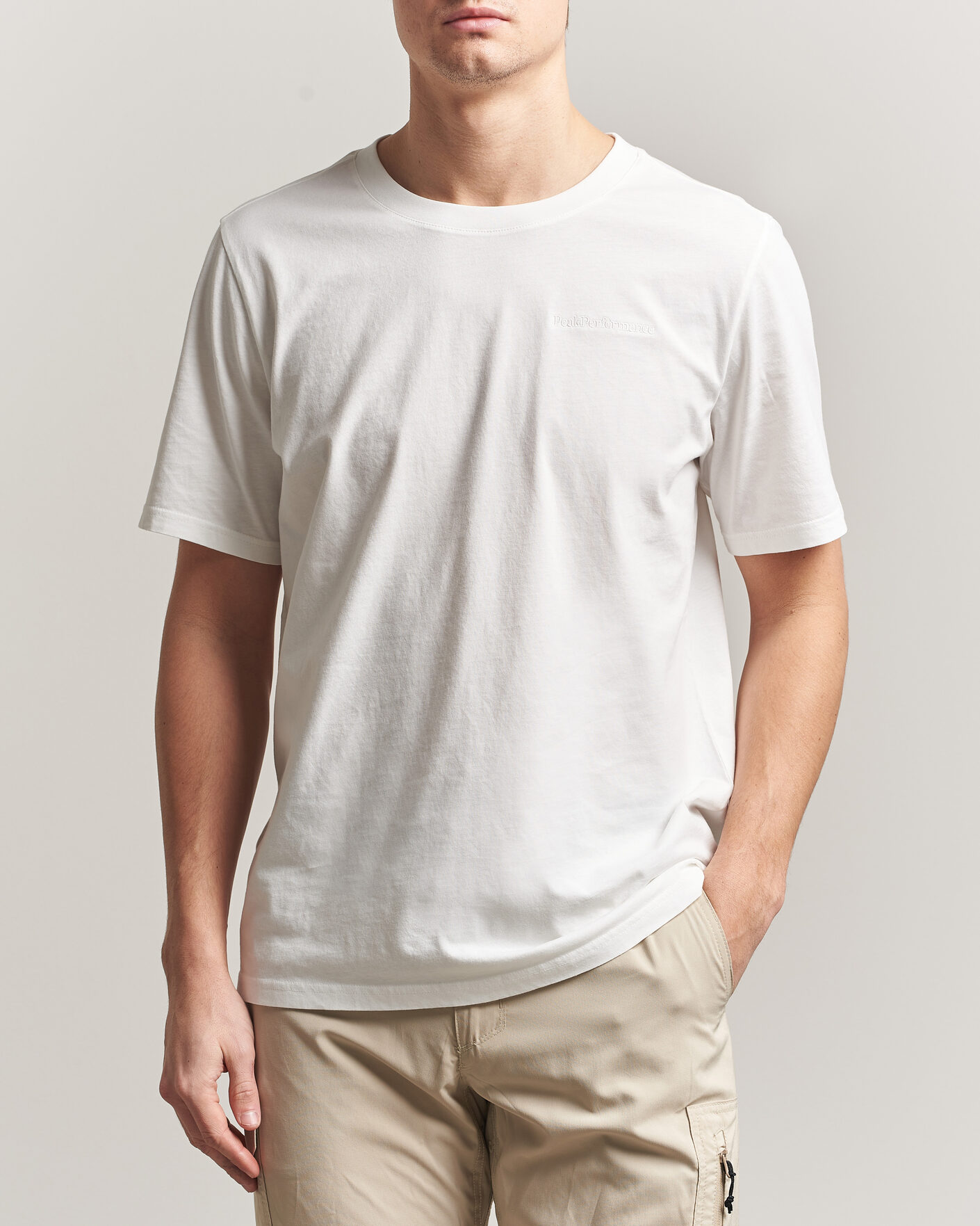 Heren | T-shirts | Peak Performance | Original Crew Neck T-Shirt Off White