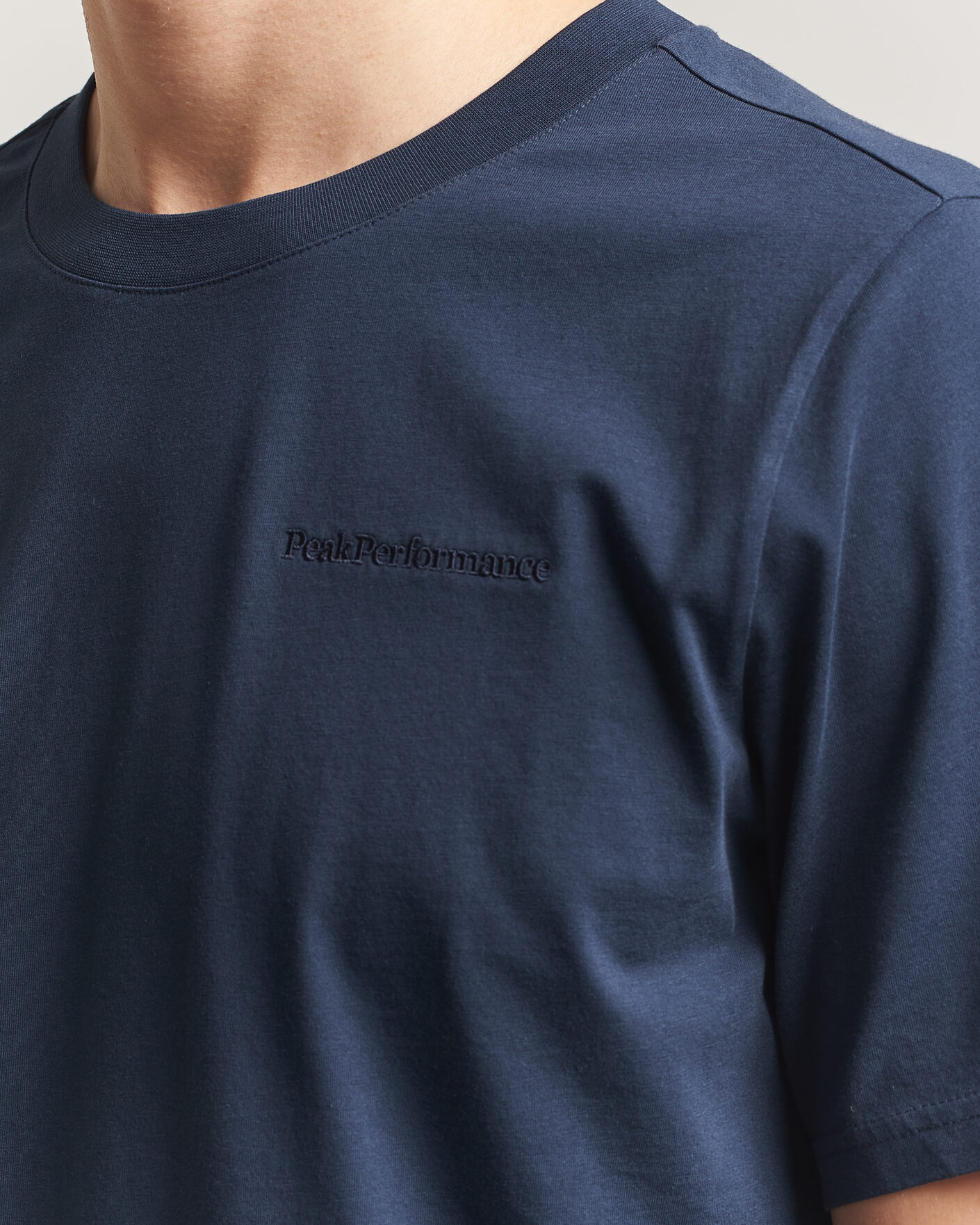 Heren | T-shirts | Peak Performance | Original Crew Neck T-Shirt Blue Shadow