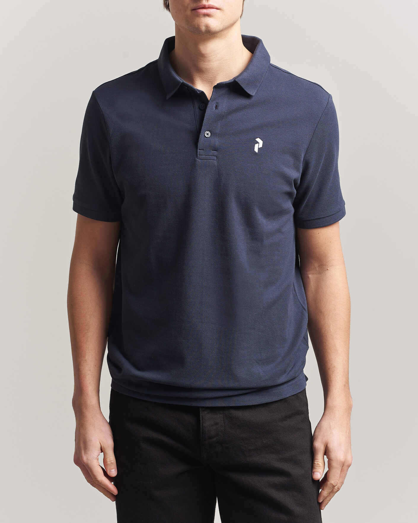 Heren | Polo's | Peak Performance | Classic Cotton Polo Blue Shadow
