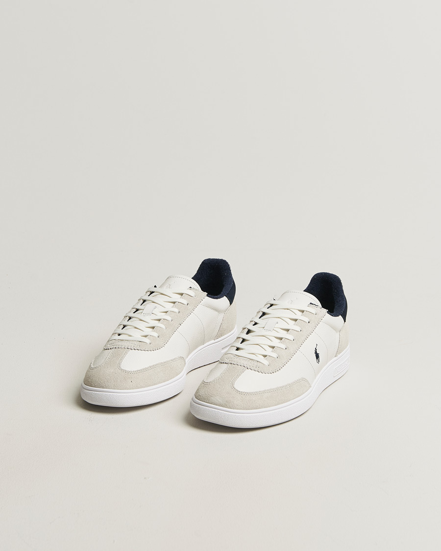 Heren | Sneakers | Polo Ralph Lauren | Bedford Leather/Suede Sneakers White/Navy