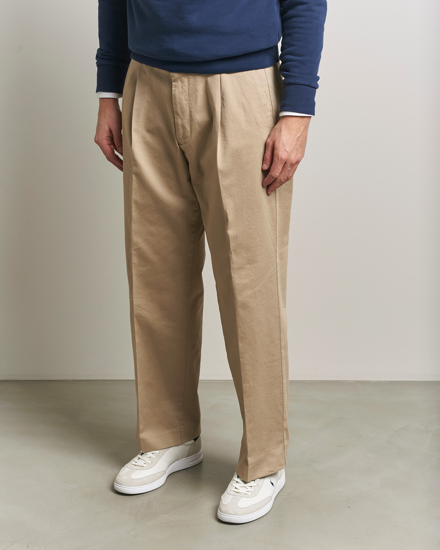 Heren | Sneakers | Polo Ralph Lauren | Bedford Leather/Suede Sneakers White/Navy