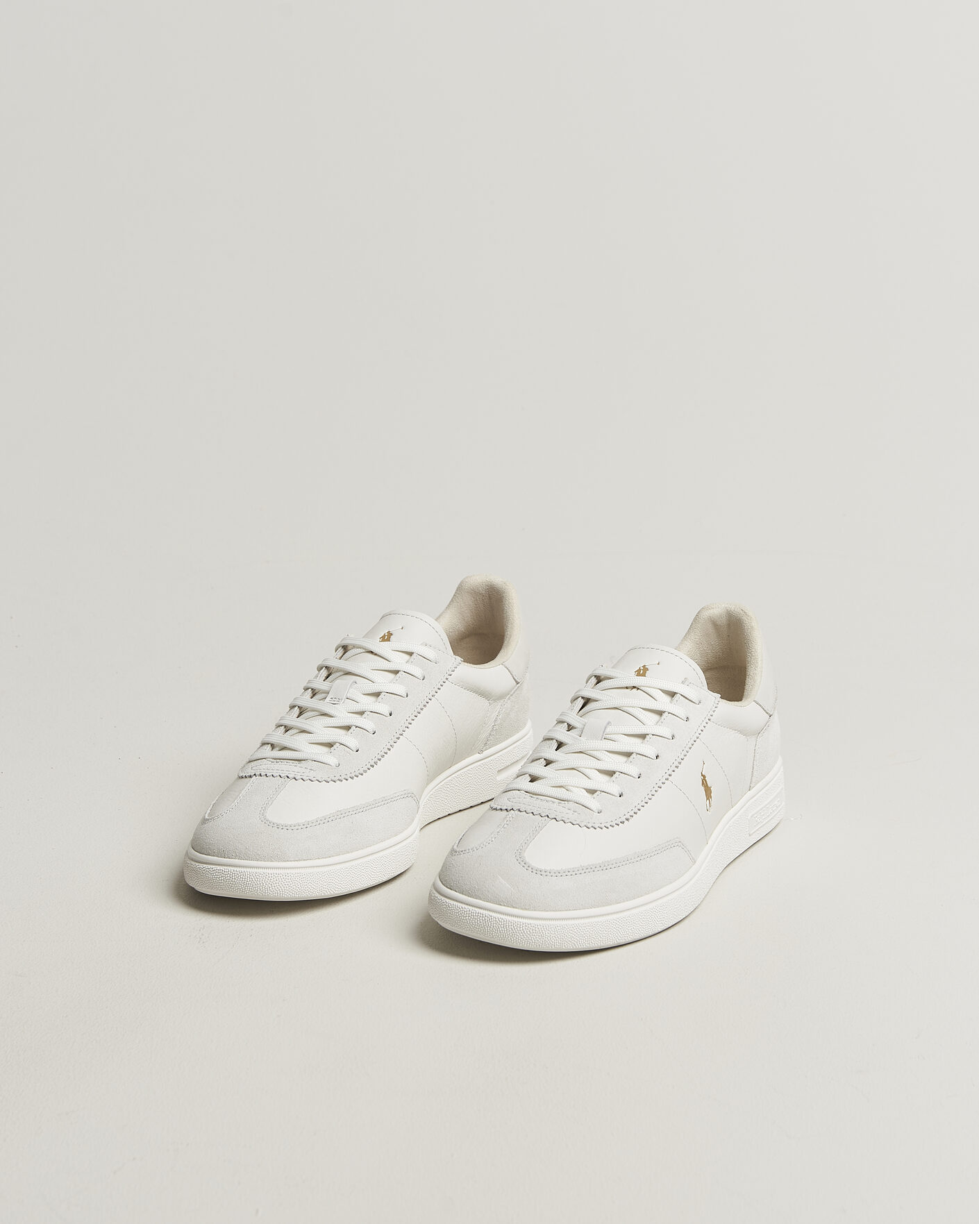 Heren | Sneakers | Polo Ralph Lauren | Bedford Leather/Suede Sneakers Bianco