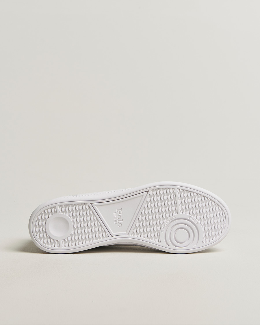 Heren | Sneakers | Polo Ralph Lauren | Aera Grained Leather Sneakers White/Navy