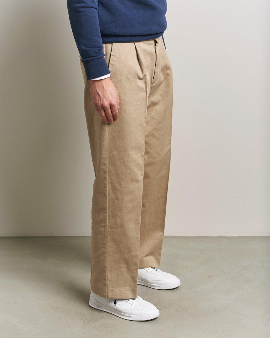 Heren | Sneakers | Polo Ralph Lauren | Aera Grained Leather Sneakers White/Navy