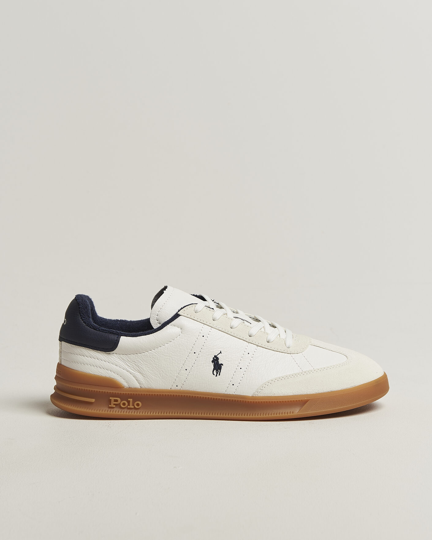 Heren | Sneakers | Polo Ralph Lauren | Aera Leather Sneakers Deckwash White/Navy
