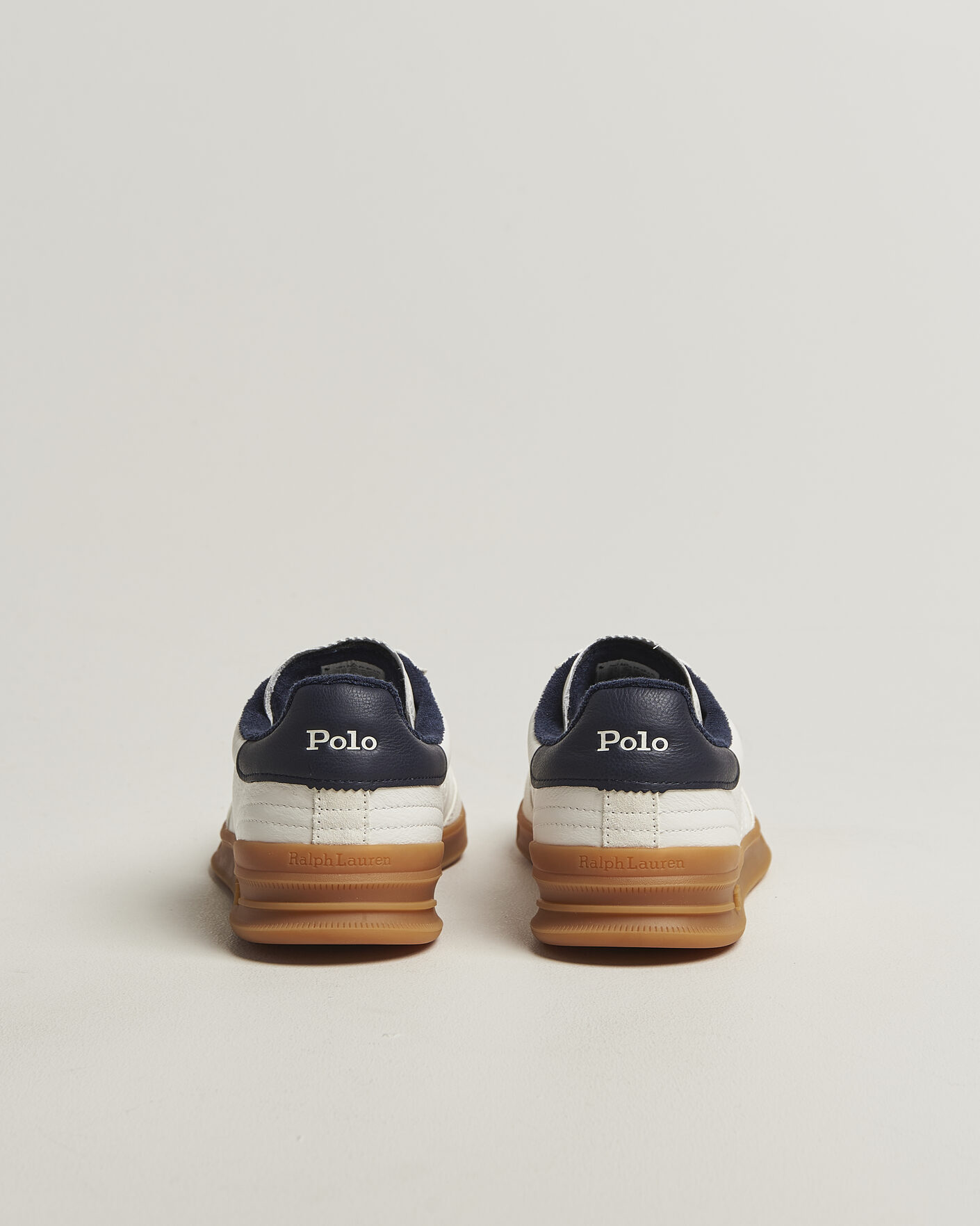 Heren | Sneakers | Polo Ralph Lauren | Aera Leather Sneakers Deckwash White/Navy