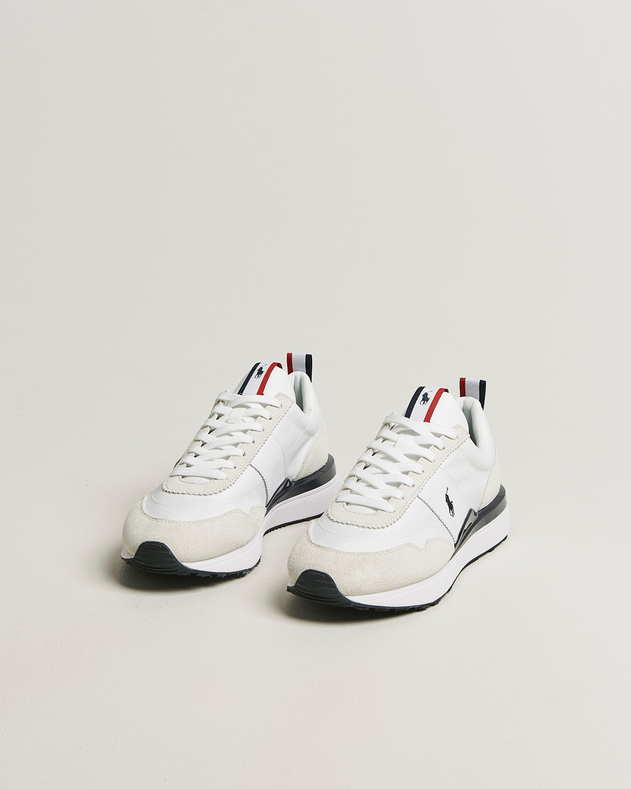 Heren | Sneakers | Polo Ralph Lauren | Train 89 Suede Sneakers White/Navy/Red