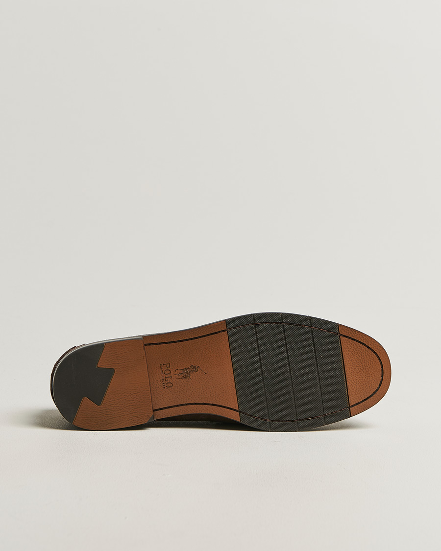 Heren | Instappers | Polo Ralph Lauren | Alston Suede Penny Loafers Dark Brown