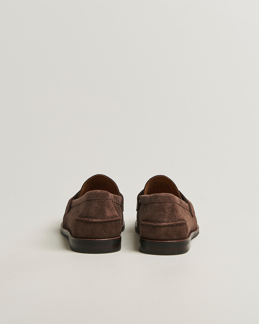 Heren | Instappers | Polo Ralph Lauren | Alston Suede Penny Loafers Dark Brown