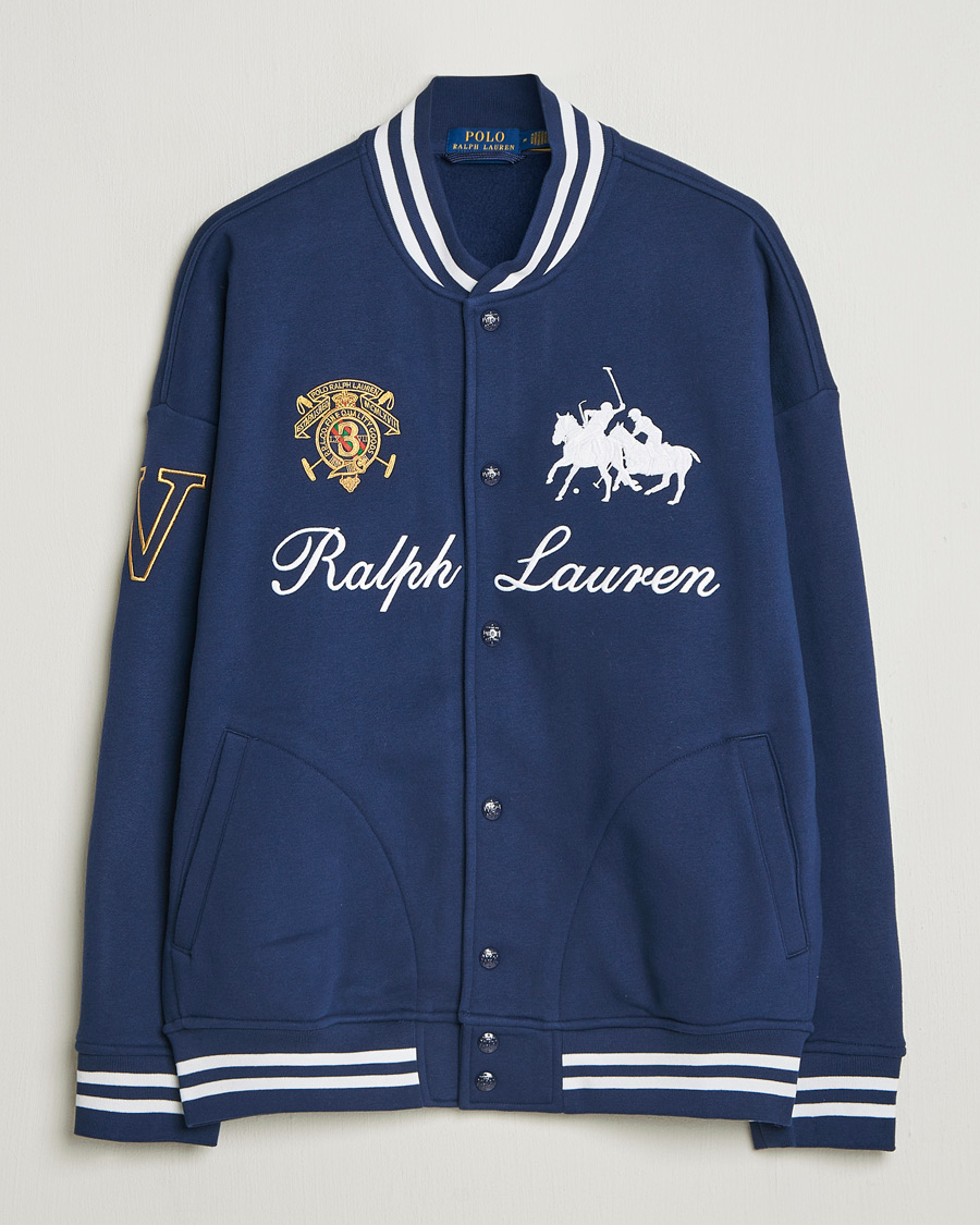 Heren | Truien | Polo Ralph Lauren | Magic Fleece Bomber Jacket Newport Navy