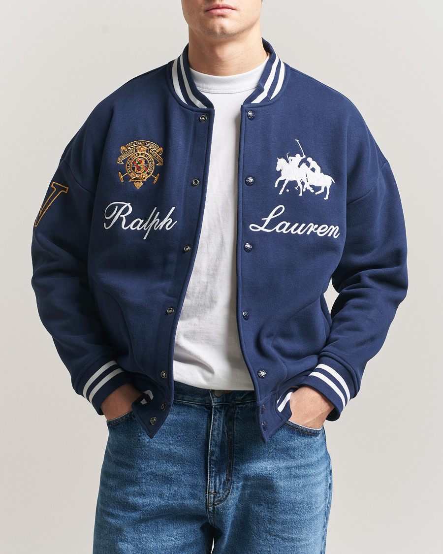 Heren | Truien | Polo Ralph Lauren | Magic Fleece Bomber Jacket Newport Navy