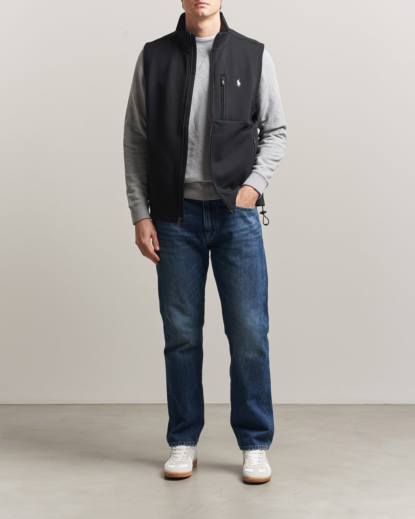 Heren | Gilets | Polo Ralph Lauren | Double Knitted Vest Polo Black