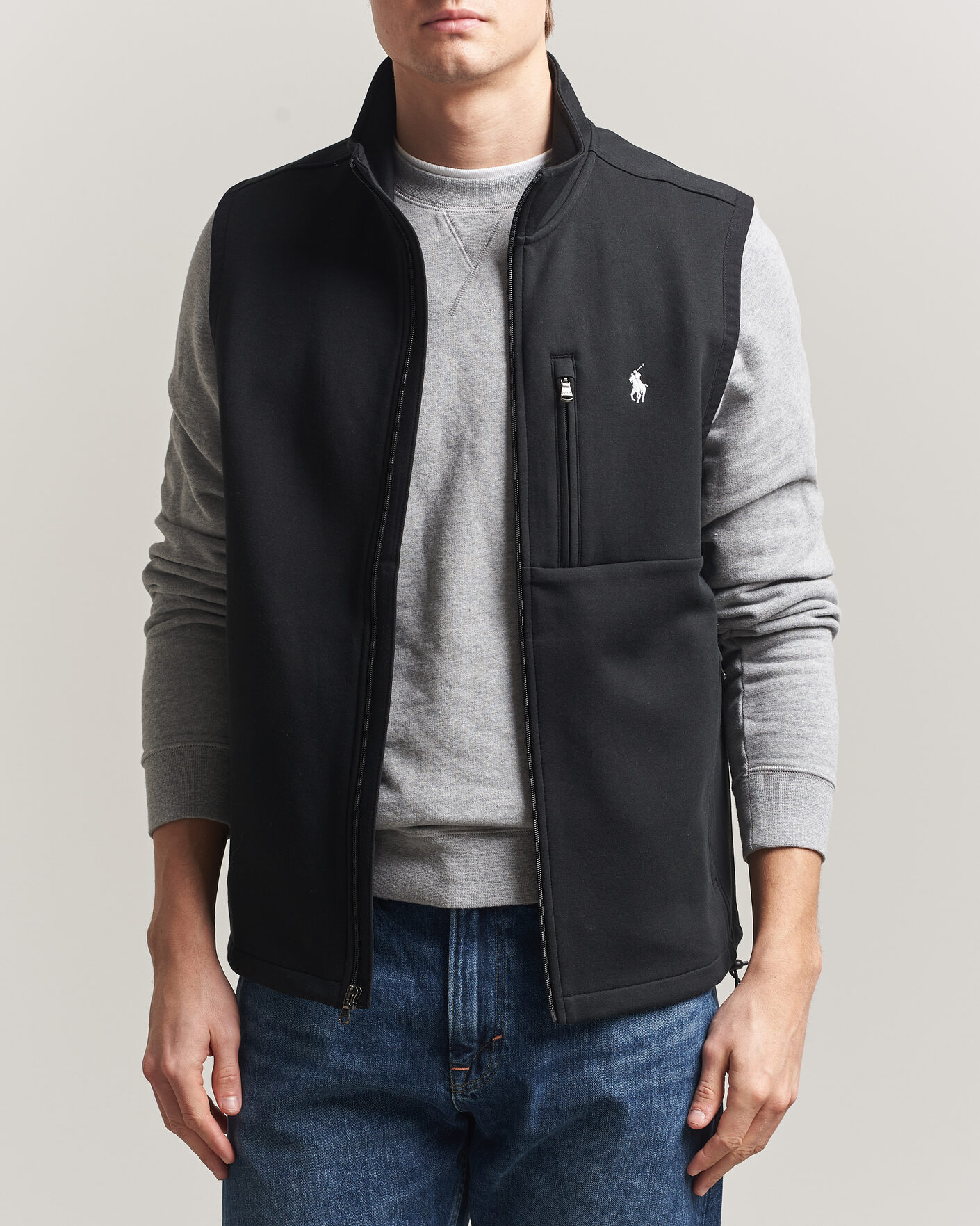 Heren | Gilets | Polo Ralph Lauren | Double Knitted Vest Polo Black