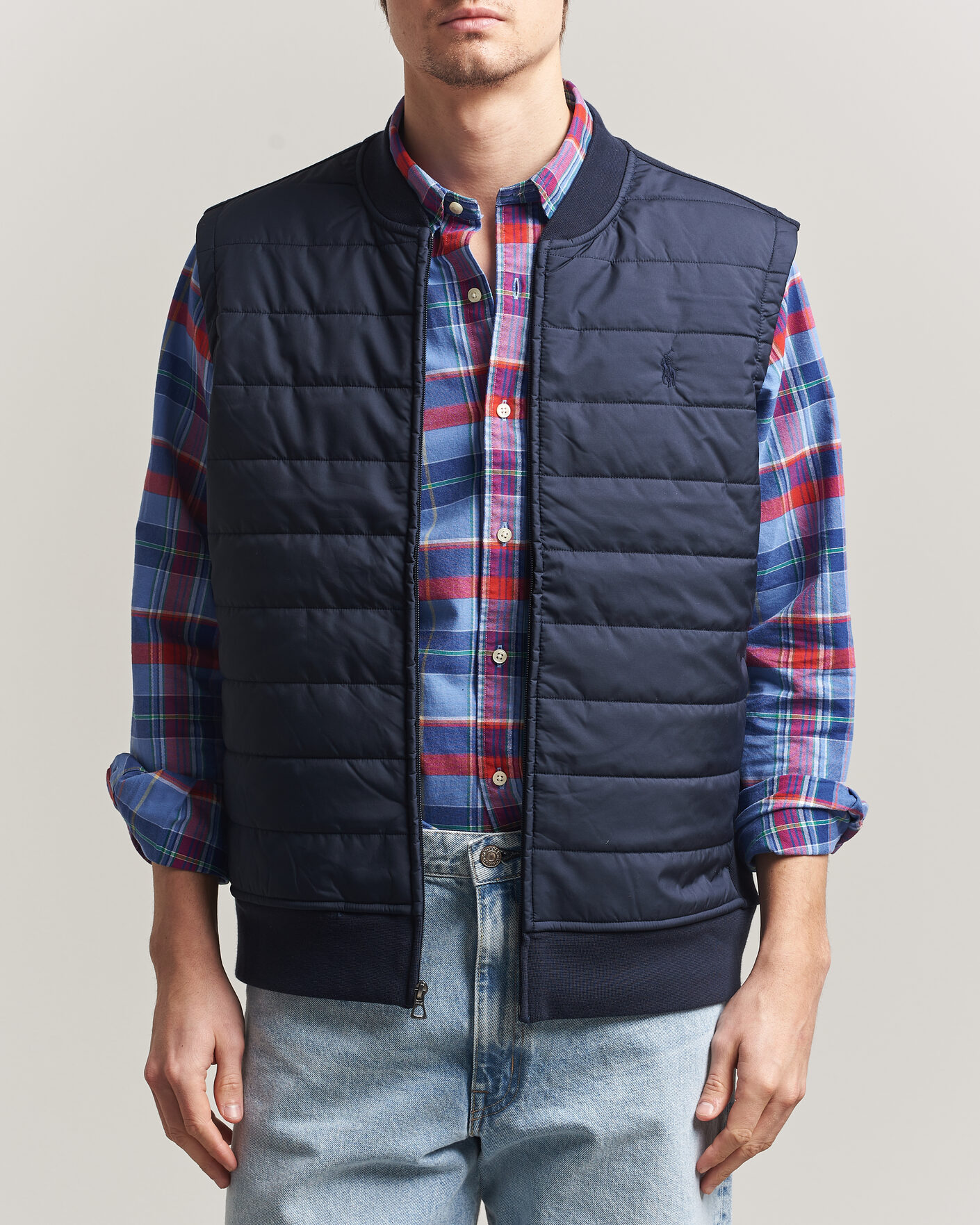 Heren | Gilets | Polo Ralph Lauren | Double Knitted Jaquard Vest Aviator Navy