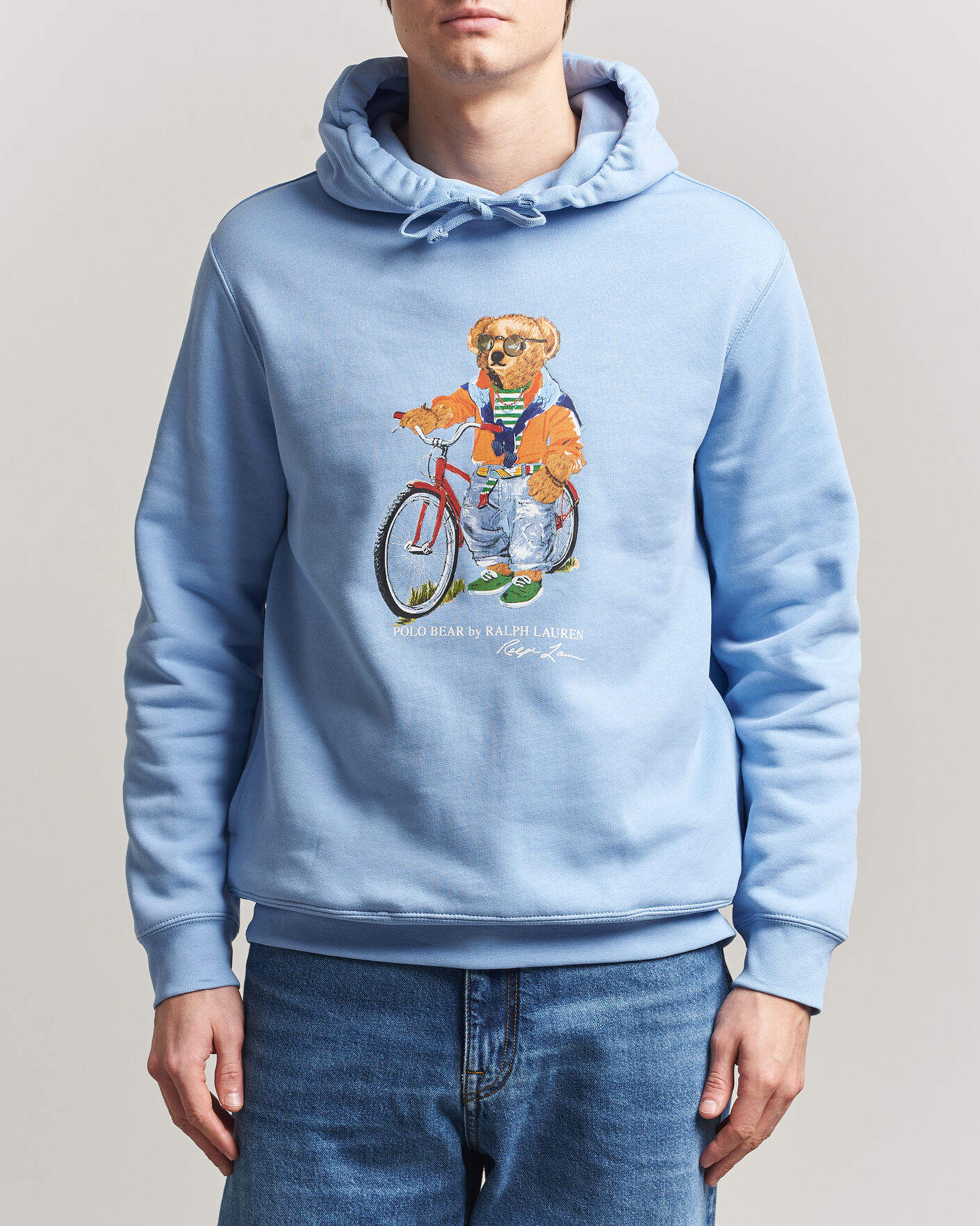 Heren | Truien | Polo Ralph Lauren | Fleece Bear Hoodie Austin Blue