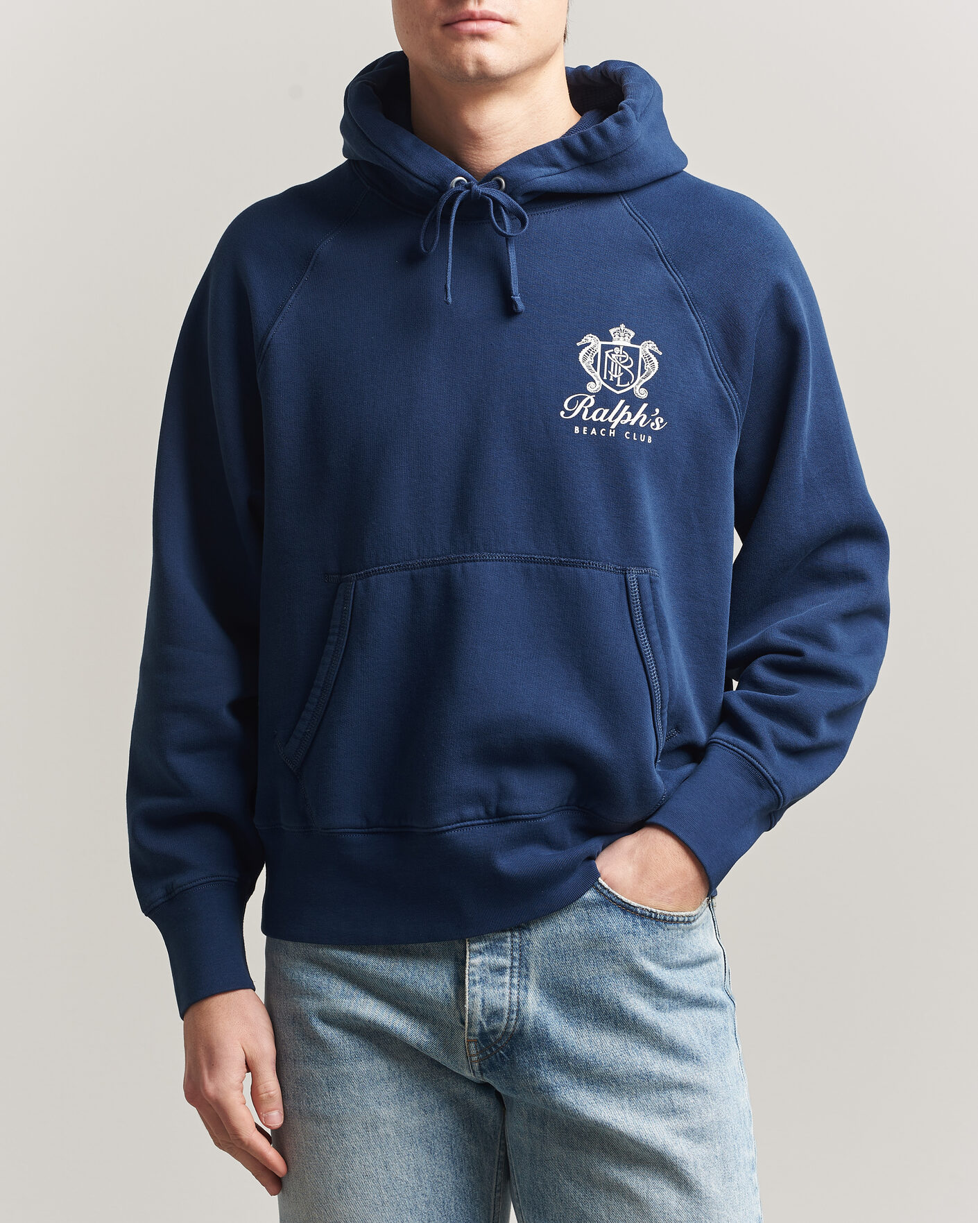 Heren | Truien | Polo Ralph Lauren | Fleece Hoodie Dark Cobalt