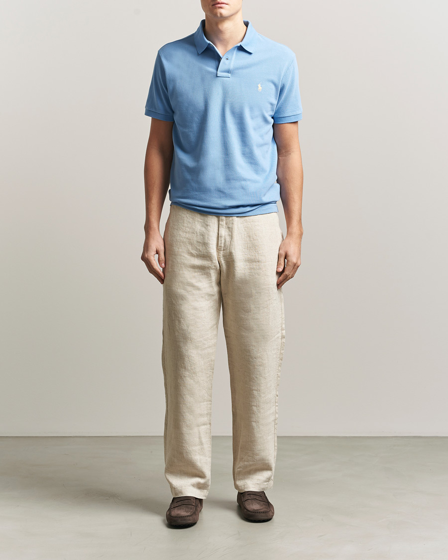 Heren | Polo's | Polo Ralph Lauren | Custom Slim Fit Polo Bristol Blue