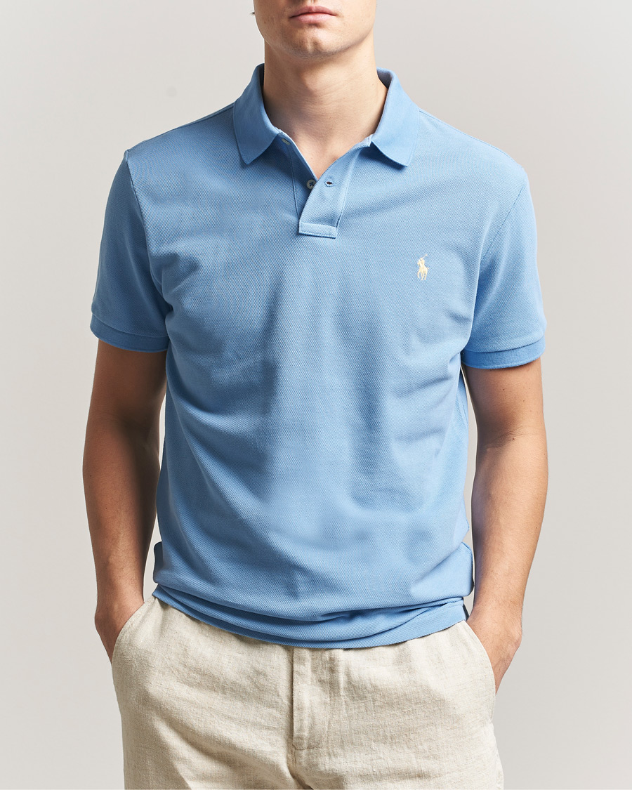 Heren | Polo's | Polo Ralph Lauren | Custom Slim Fit Polo Bristol Blue