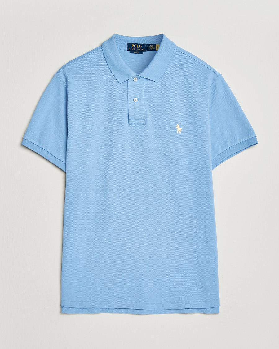Heren | Polo's | Polo Ralph Lauren | Slim Fit Polo Bristol Blue