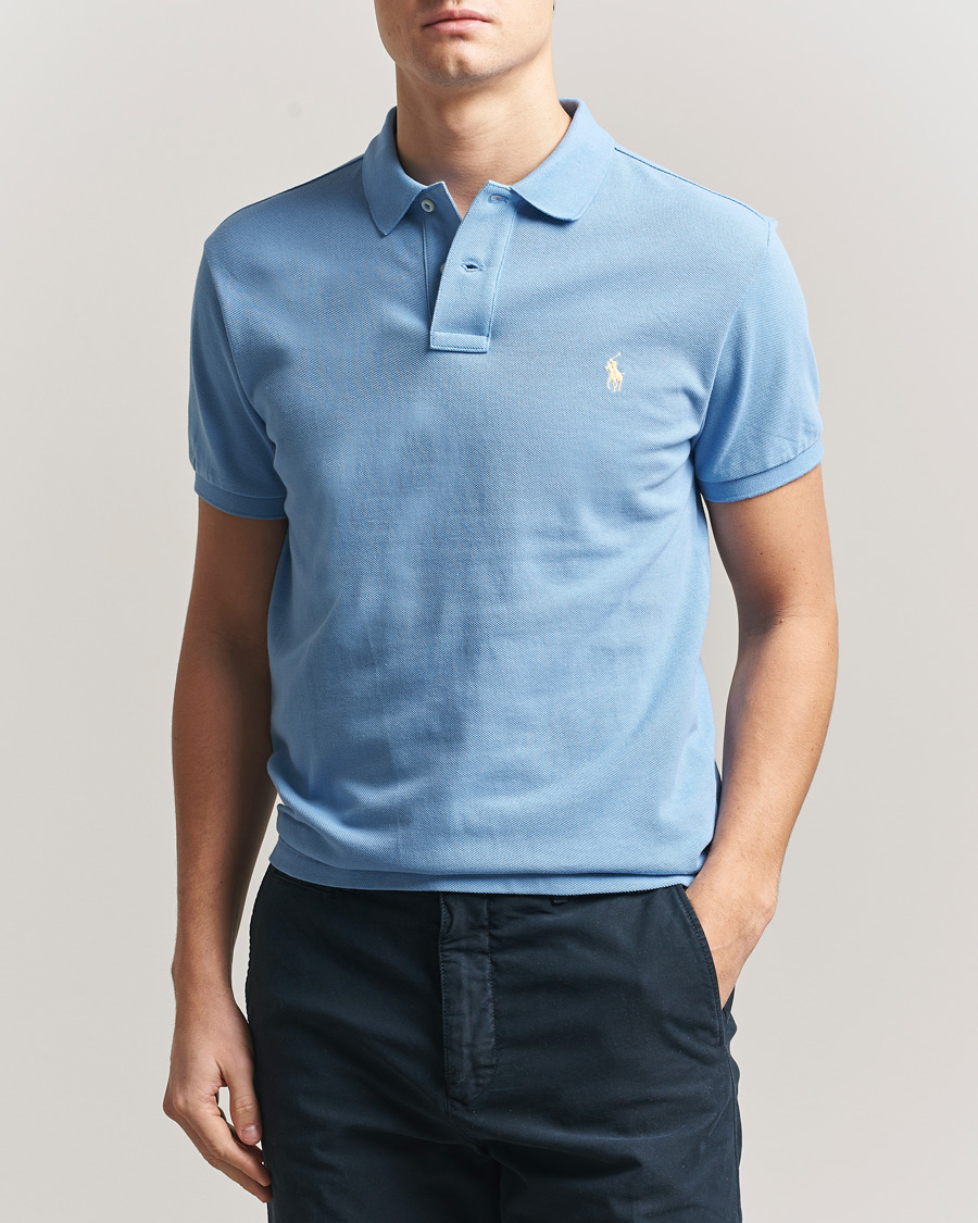 Heren | Polo's | Polo Ralph Lauren | Slim Fit Polo Bristol Blue