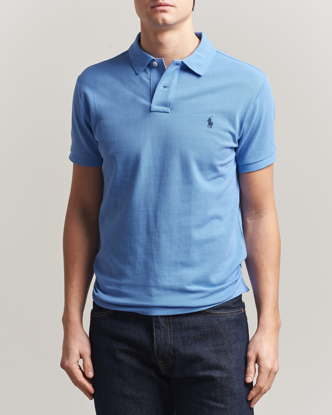Heren | Polo's | Polo Ralph Lauren | Slim Fit Polo Harbour Island Blue